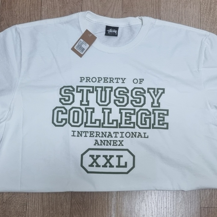 Stussy Property of T-Shirt White 착용 스타일