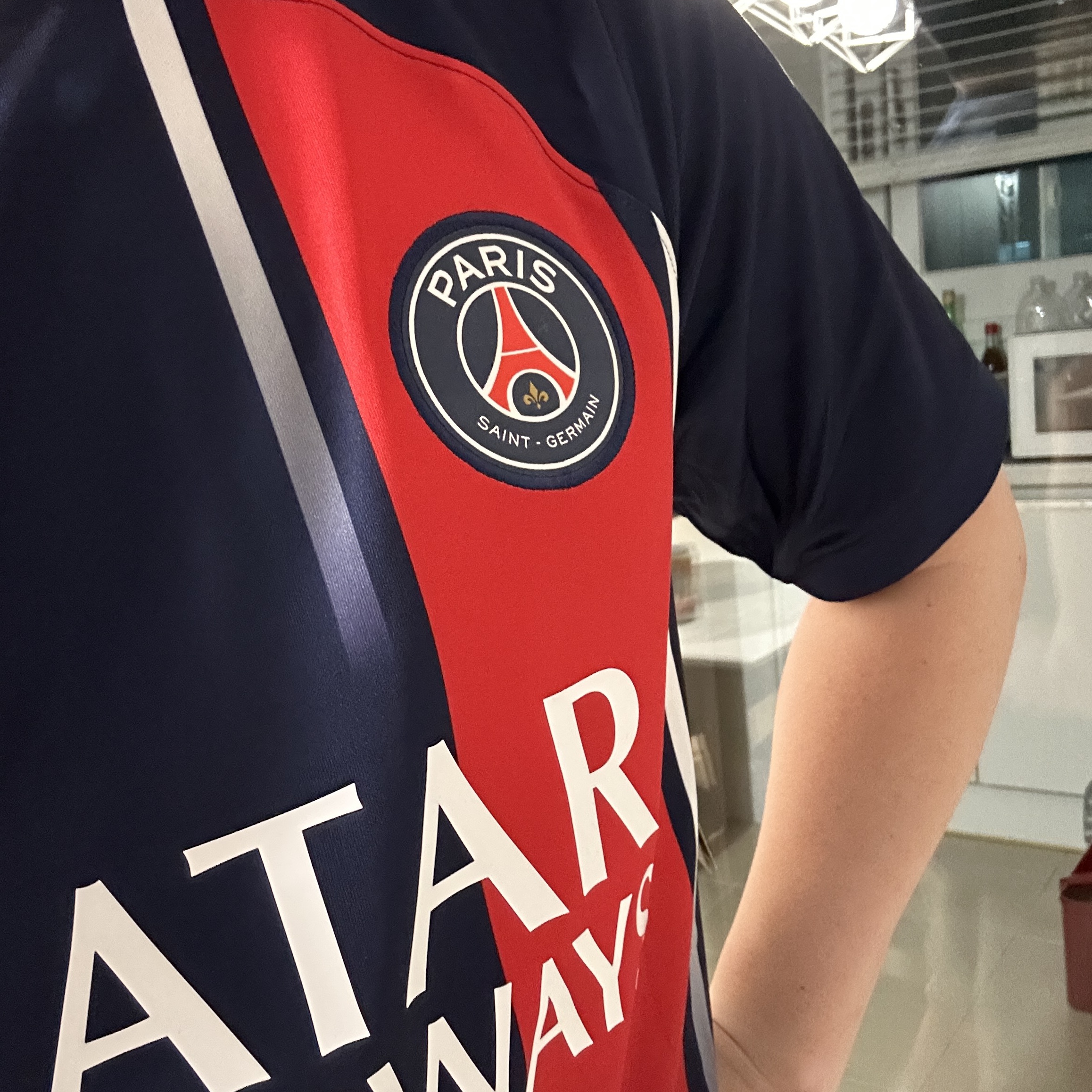 Nike Paris Saint-Germain 2023/24 Dri-Fit Stadium Home Jersey Midnight Navy (Non Marking Ver.) 착용 스타일