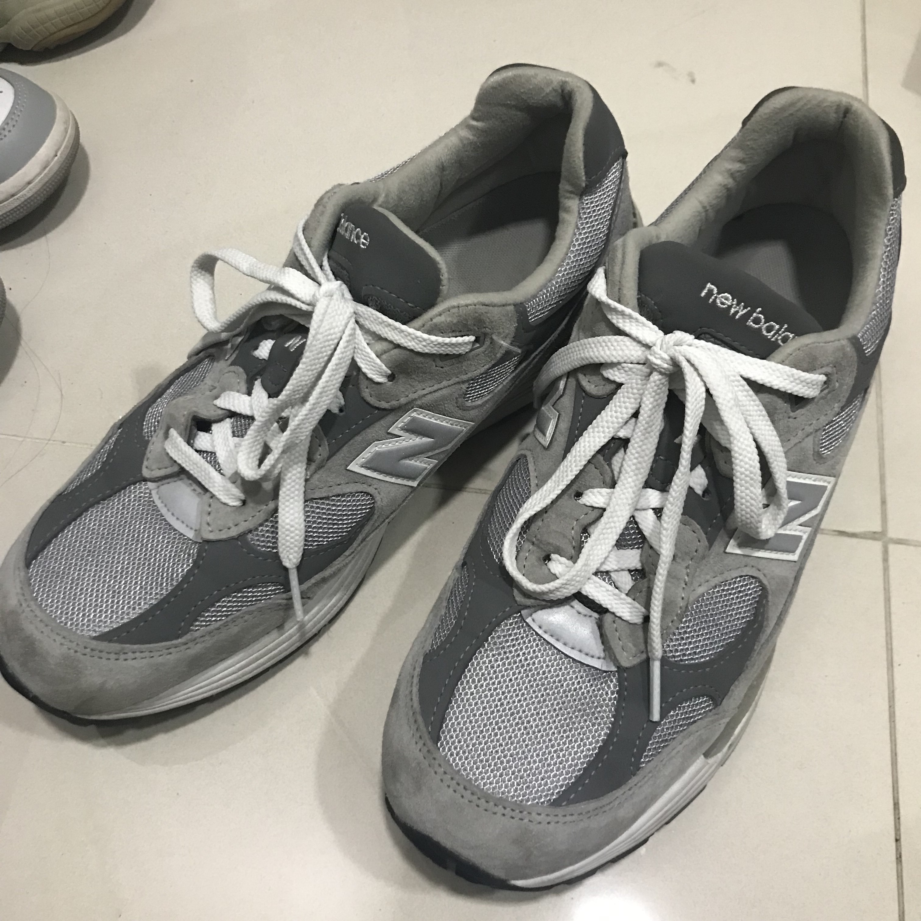 New Balance 992 Made in USA Grey - D Standard 착용 스타일