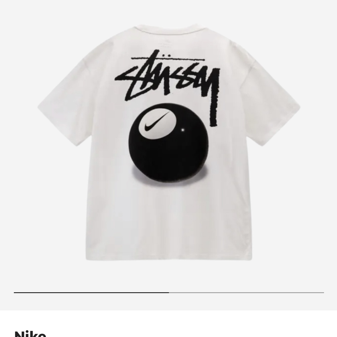 Nike x Stussy NRG FL SS 8 Ball T-Shirt White (DO9322-100) 착용 스타일