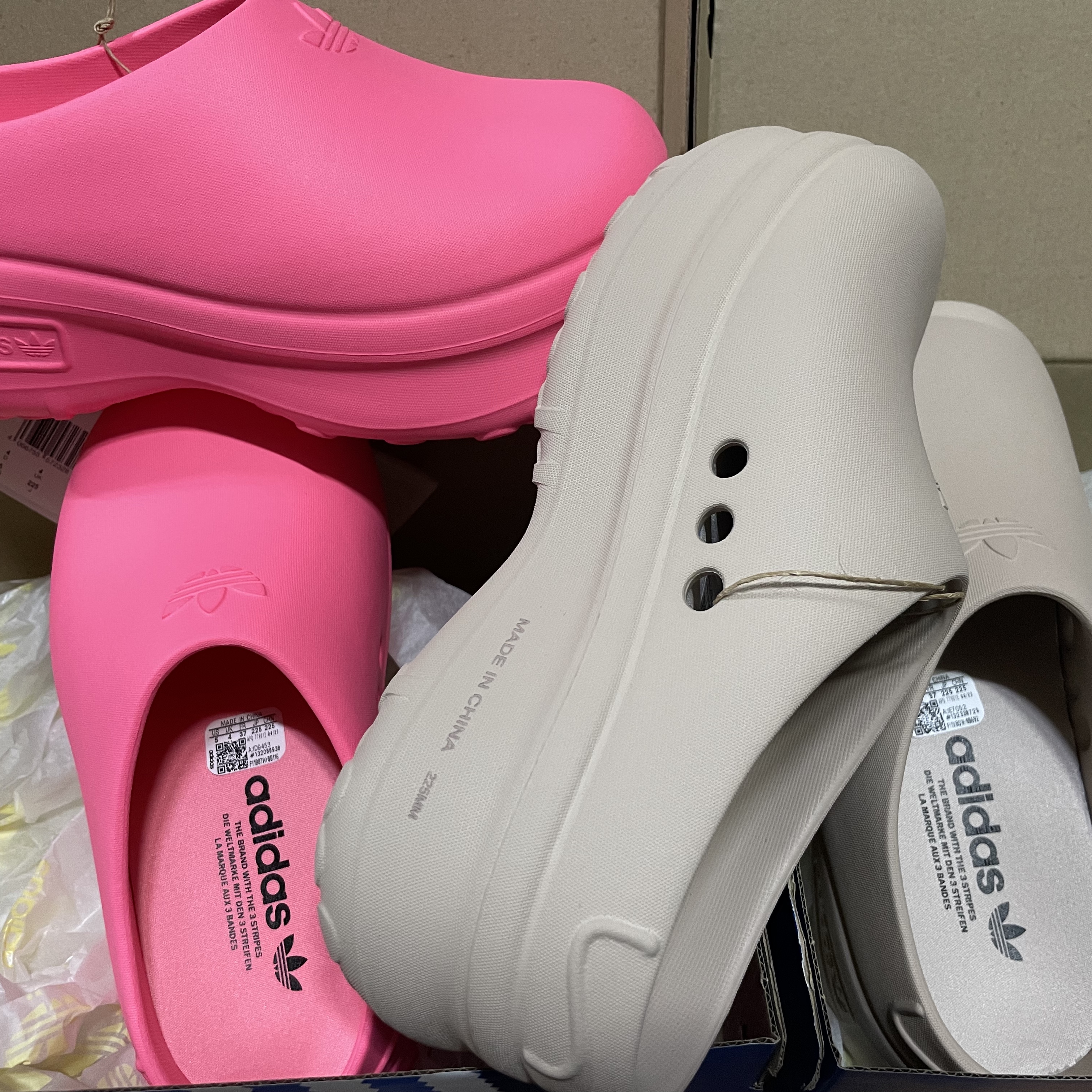 (W) Adidas Adifom Stan Smith Mule Lucid Pink 착용 스타일