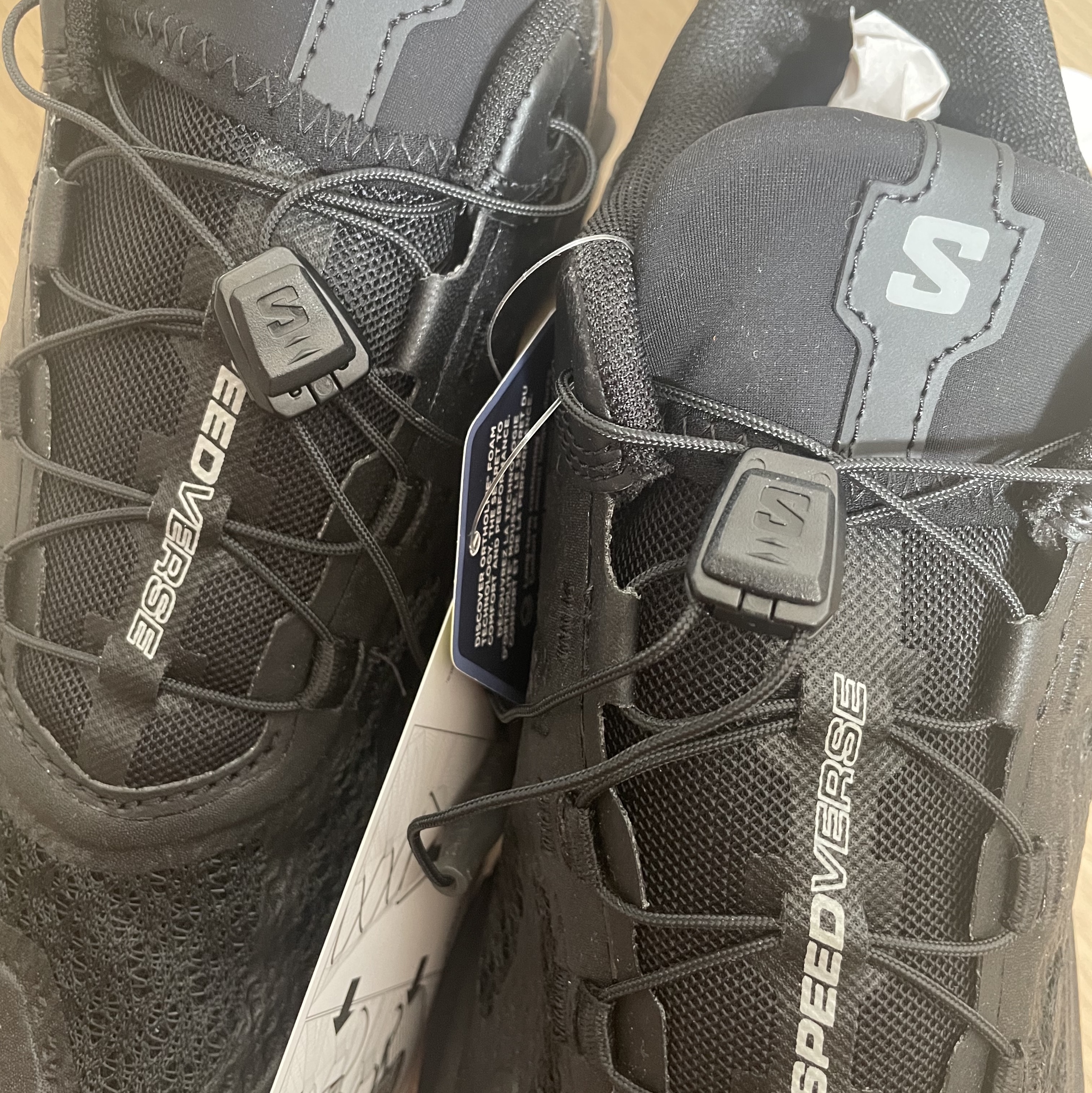 Salomon Speedverse PRG Black Alloy Black 착용 스타일