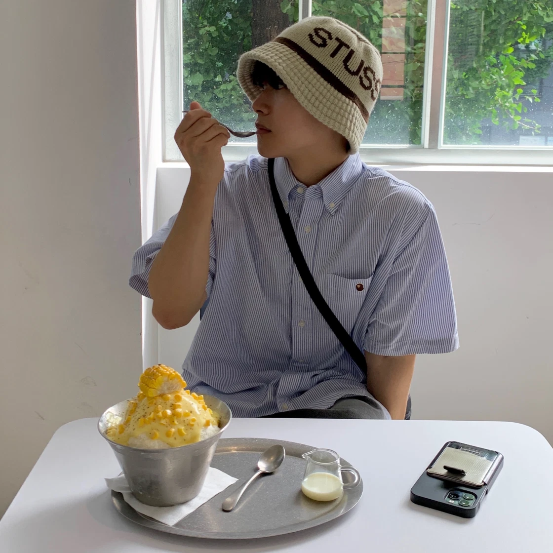 스투시 자카드 니트 버킷햇 내츄럴 | Stussy | KREAM Stussy Jacquard Knit Bucket Hat Natural