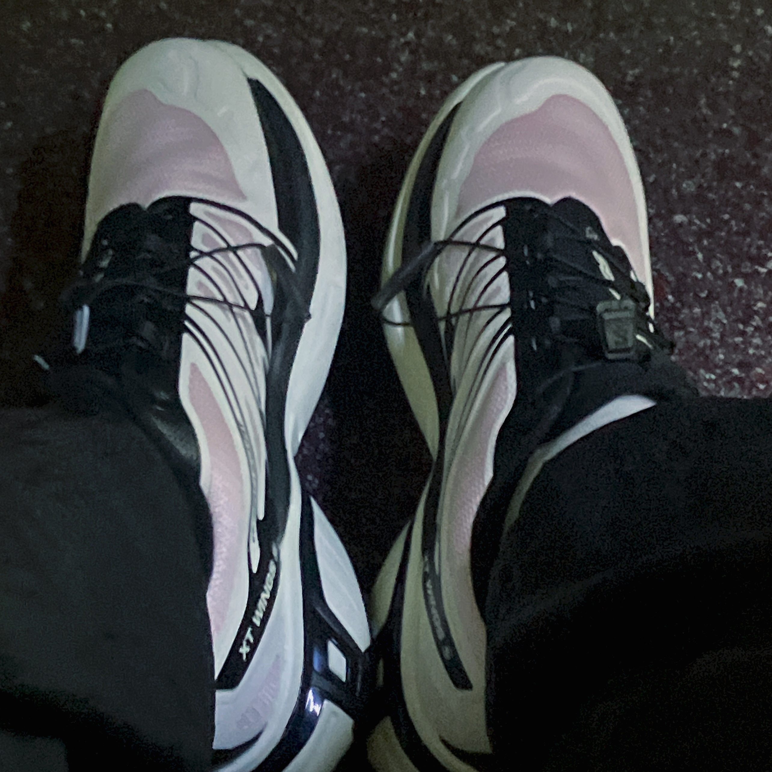 Salomon XT-Wings 2 Cradle Pink 착용 스타일