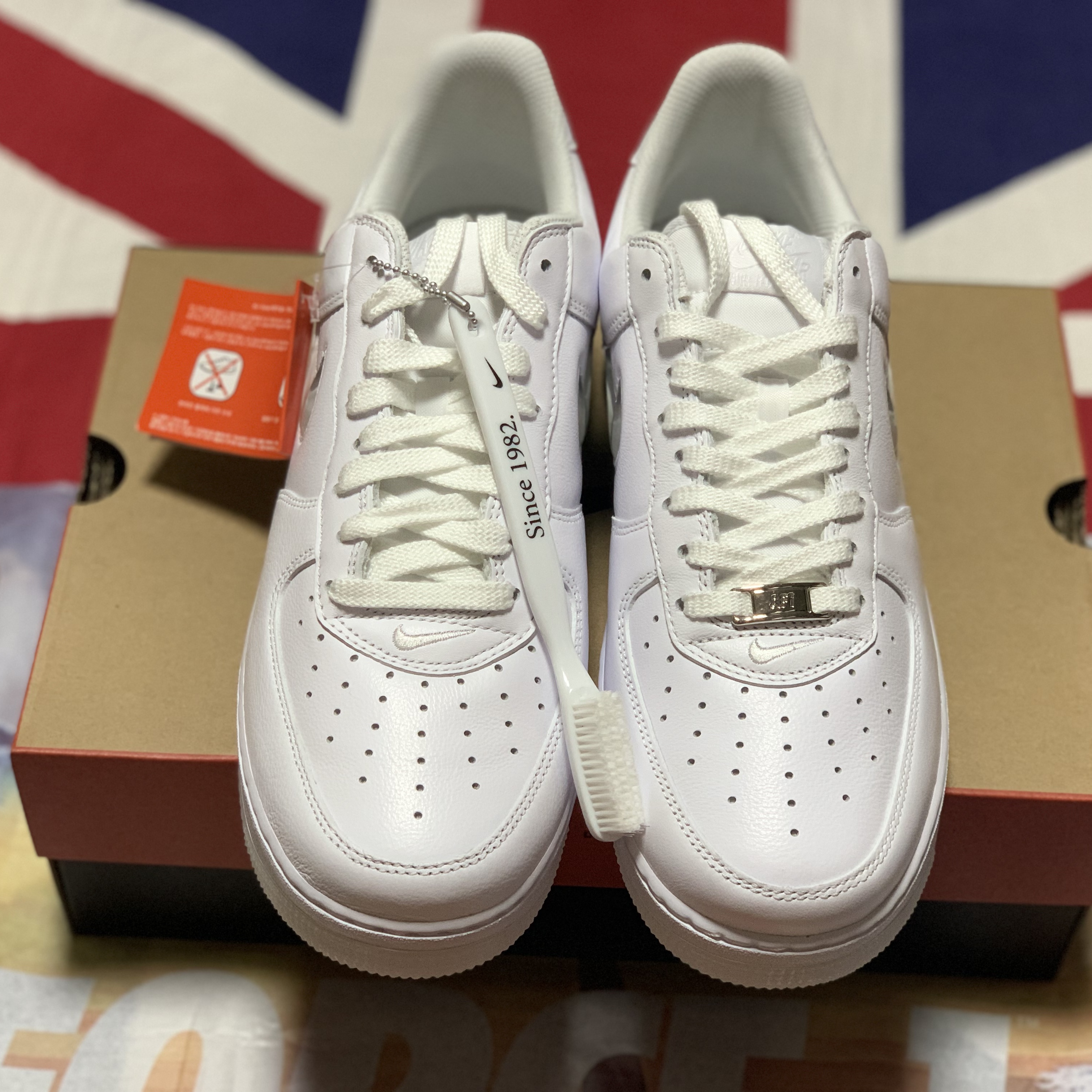 Nike Air Force 1 Low Color of The Month White Jewel 착용 스타일 - 2