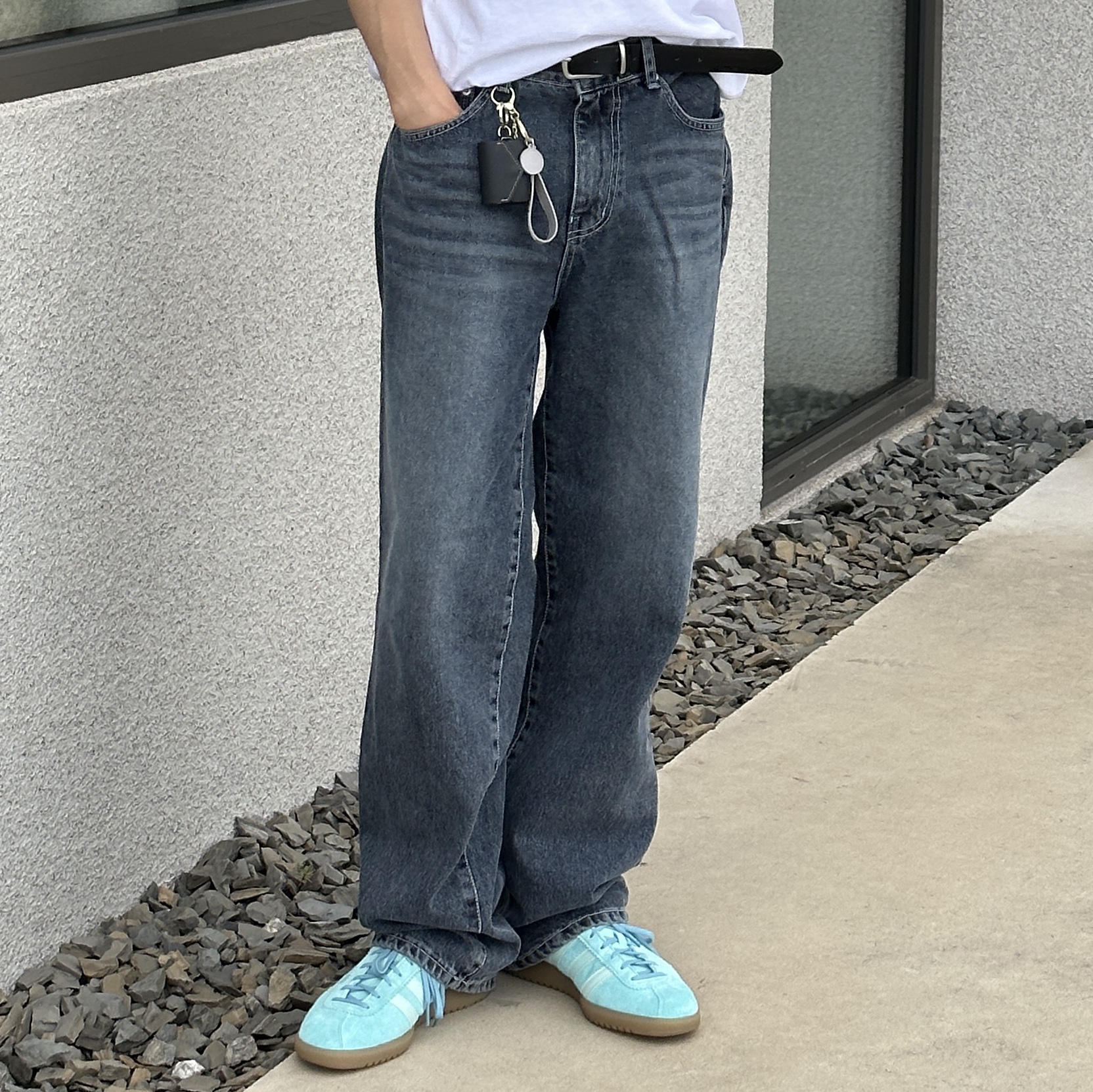 Adidas Bermuda Easy Mint 착용 스타일 - 3