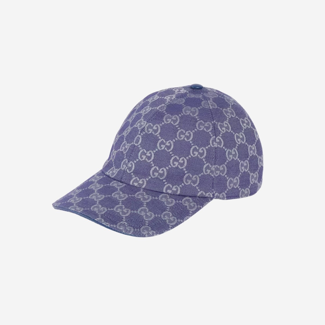 Gucci GG Canvas Baseball Hat Blue Grey 상세 이미지 1