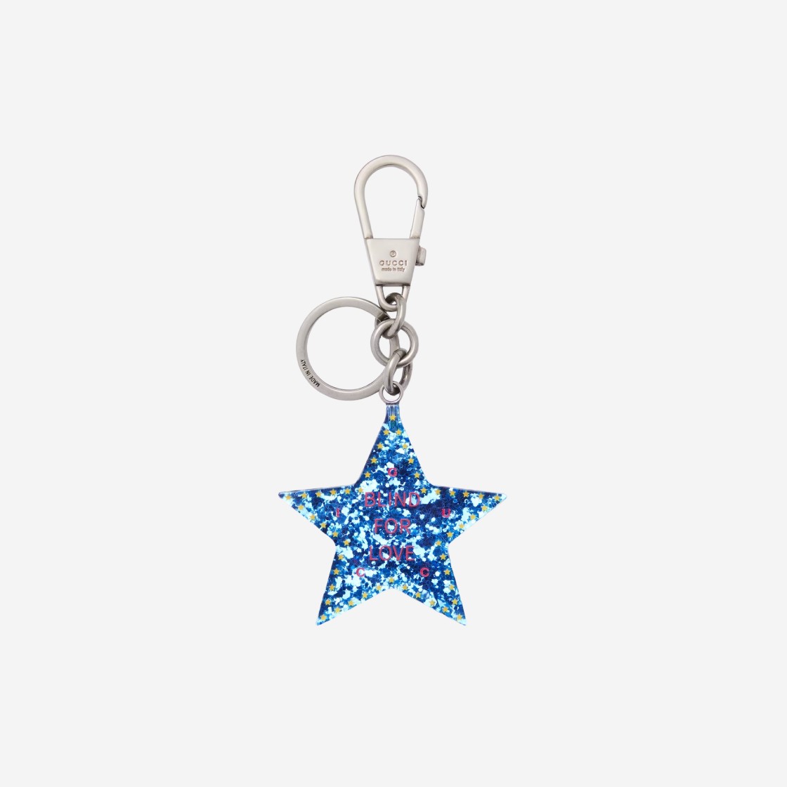 Gucci Blind For Love Star-Shaped Keychain Green Plexiglas 상세 이미지 1