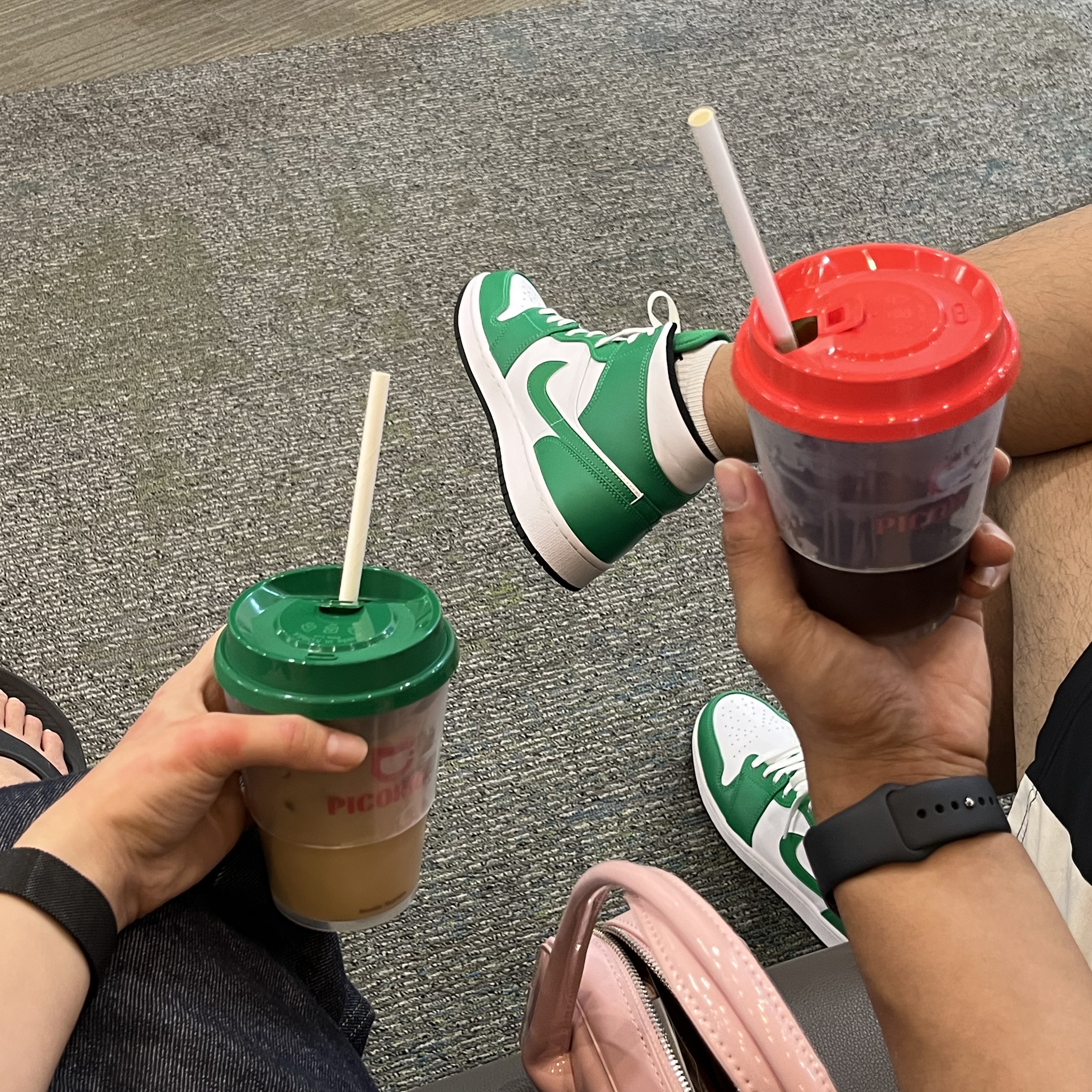Jordan 1 Mid Lucky Green 착용 스타일