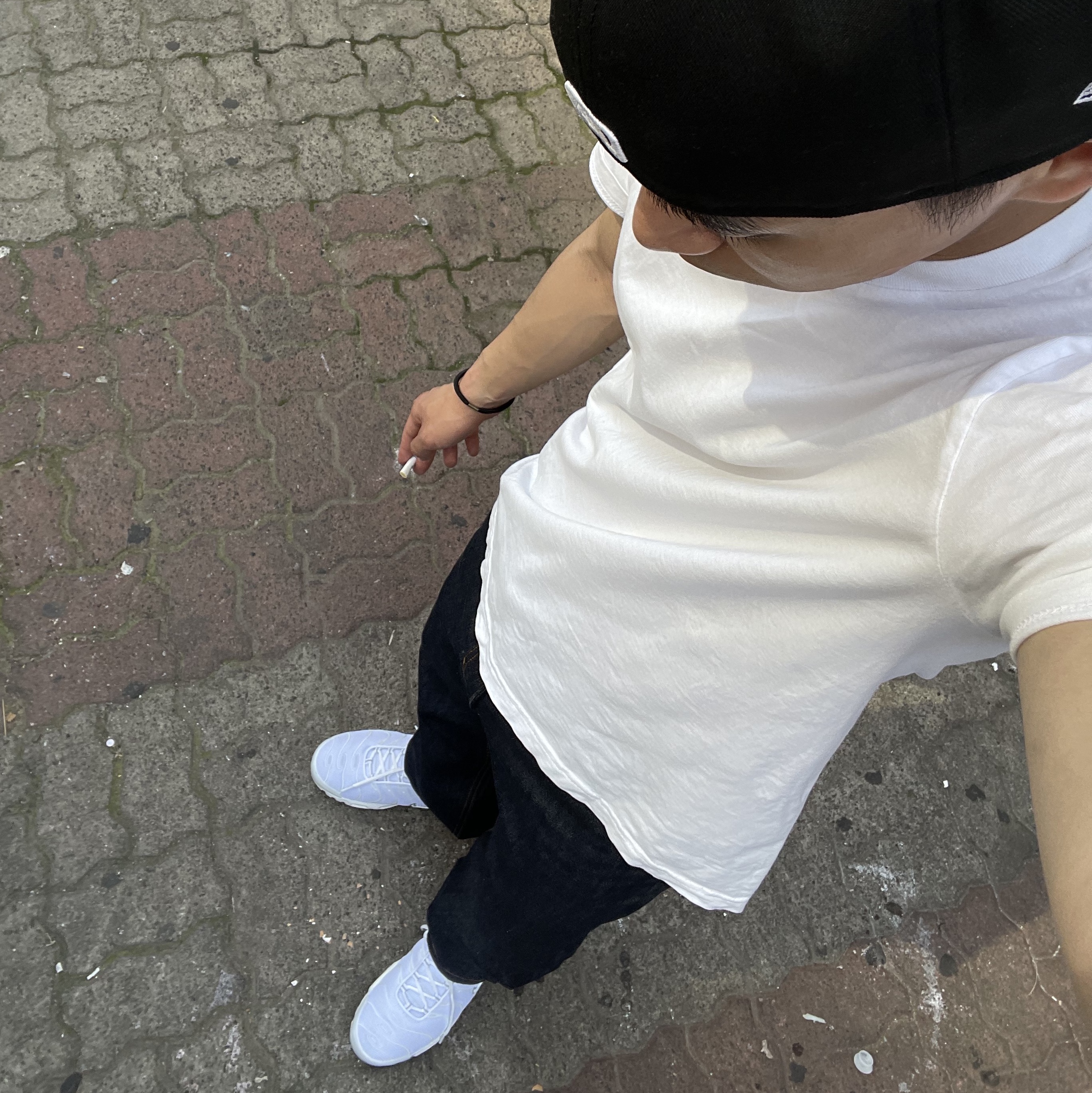 Nike Air Max Plus White 착용 스타일