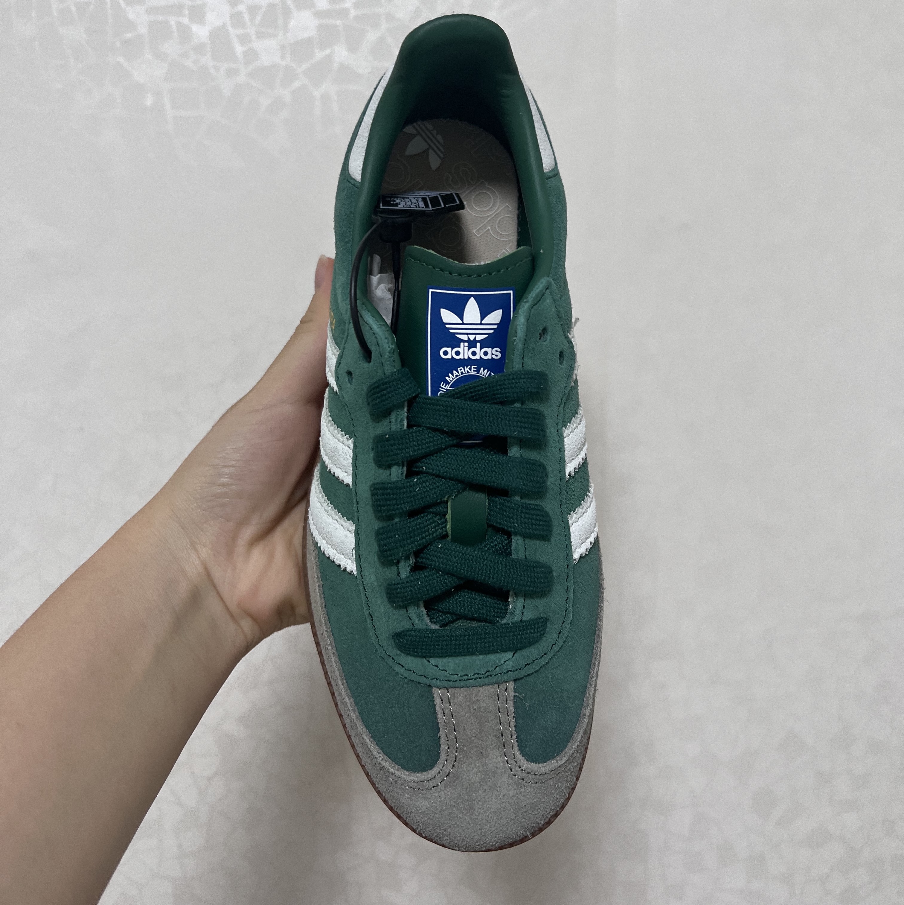 Adidas Samba OG Collegiate Green Gum 착용 스타일 - 2