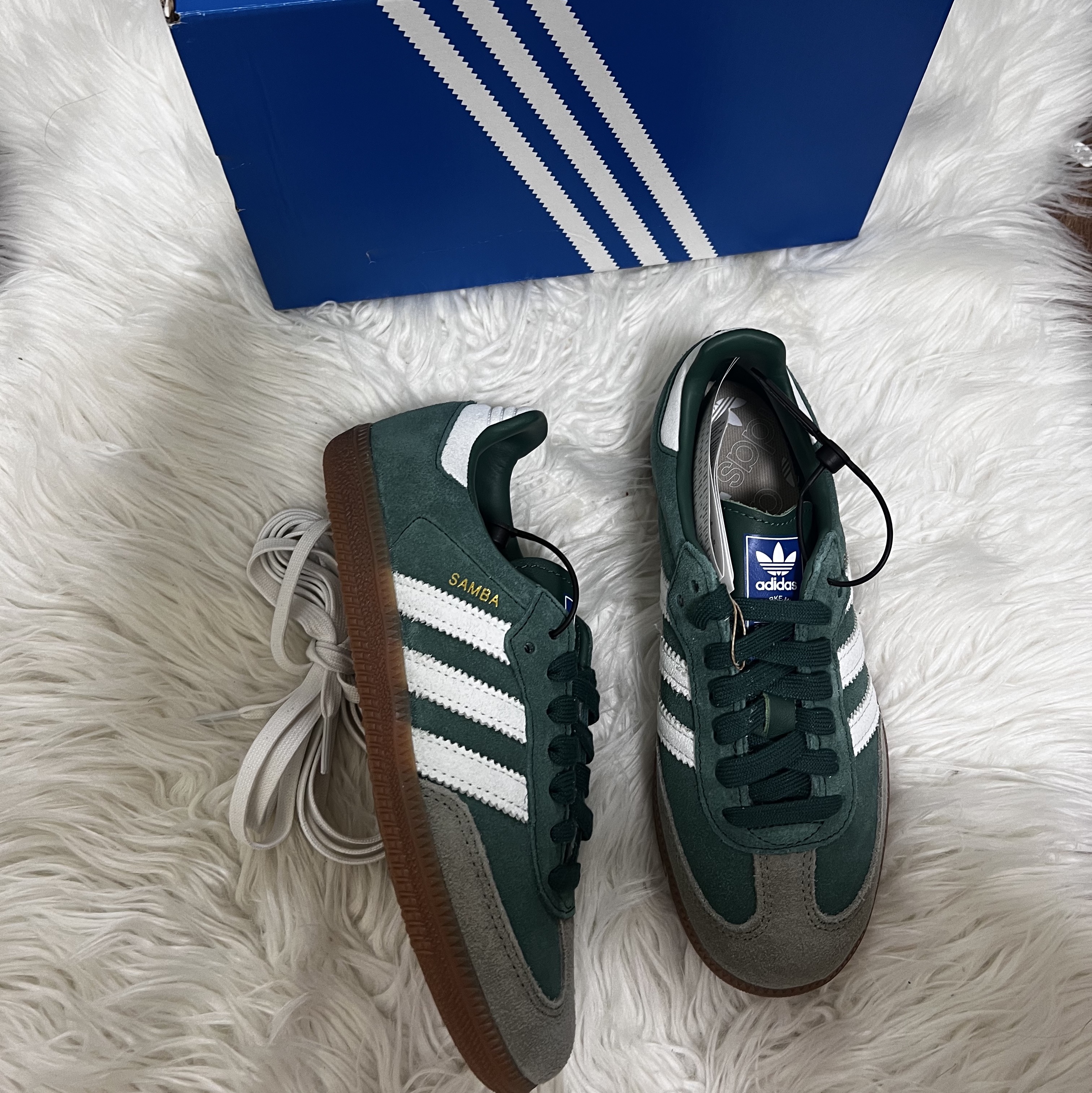 Adidas Samba OG Collegiate Green Gum 착용 스타일 - 3