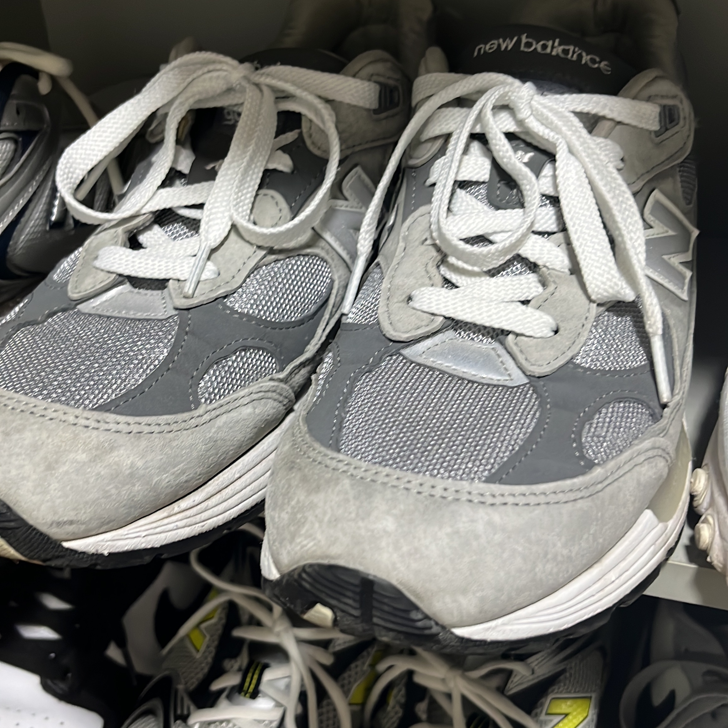 New Balance 992 Made in USA Grey - D Standard 착용 스타일