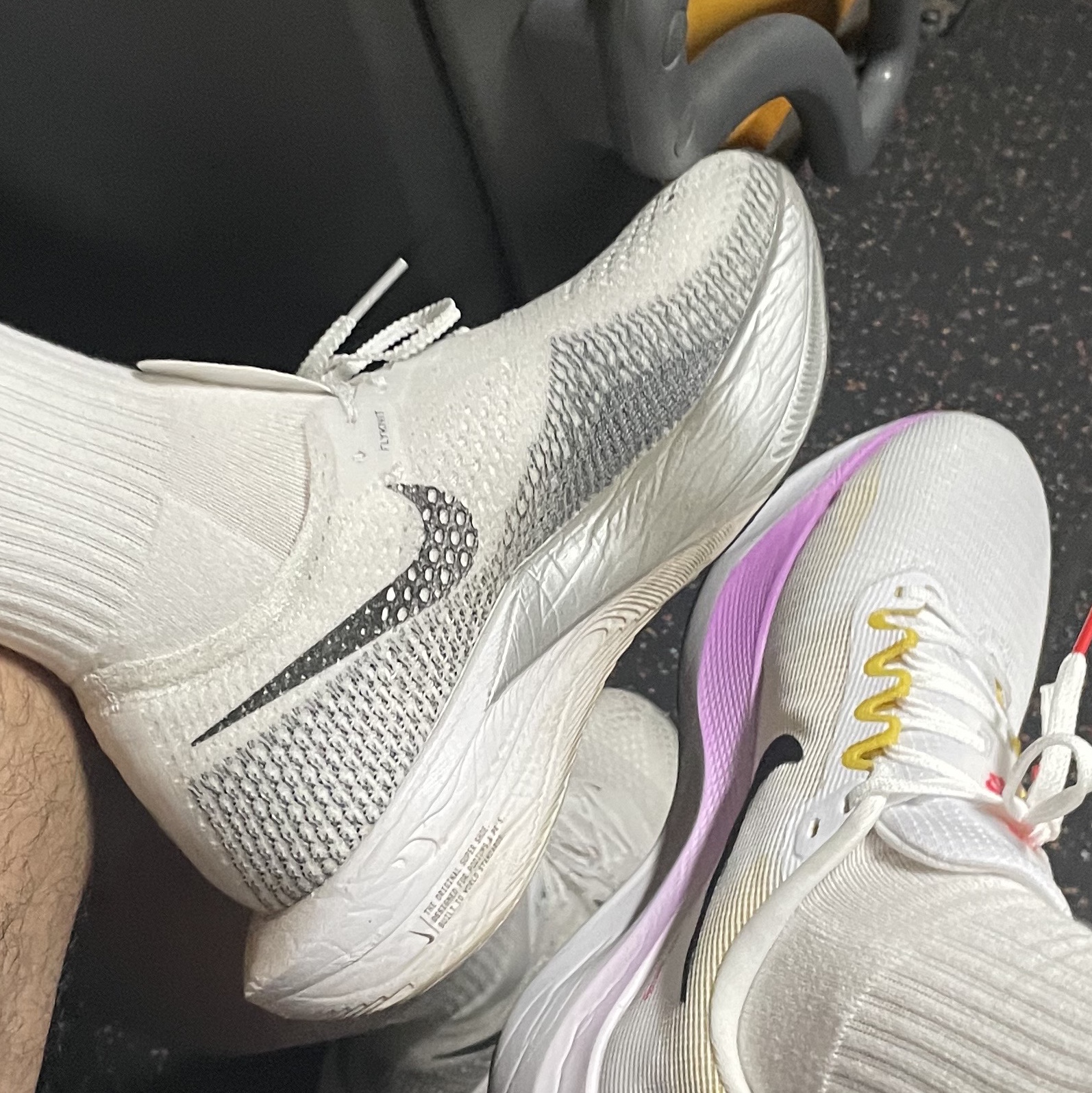 Nike ZoomX Vaporfly Next% 3 White Grey 착용 스타일