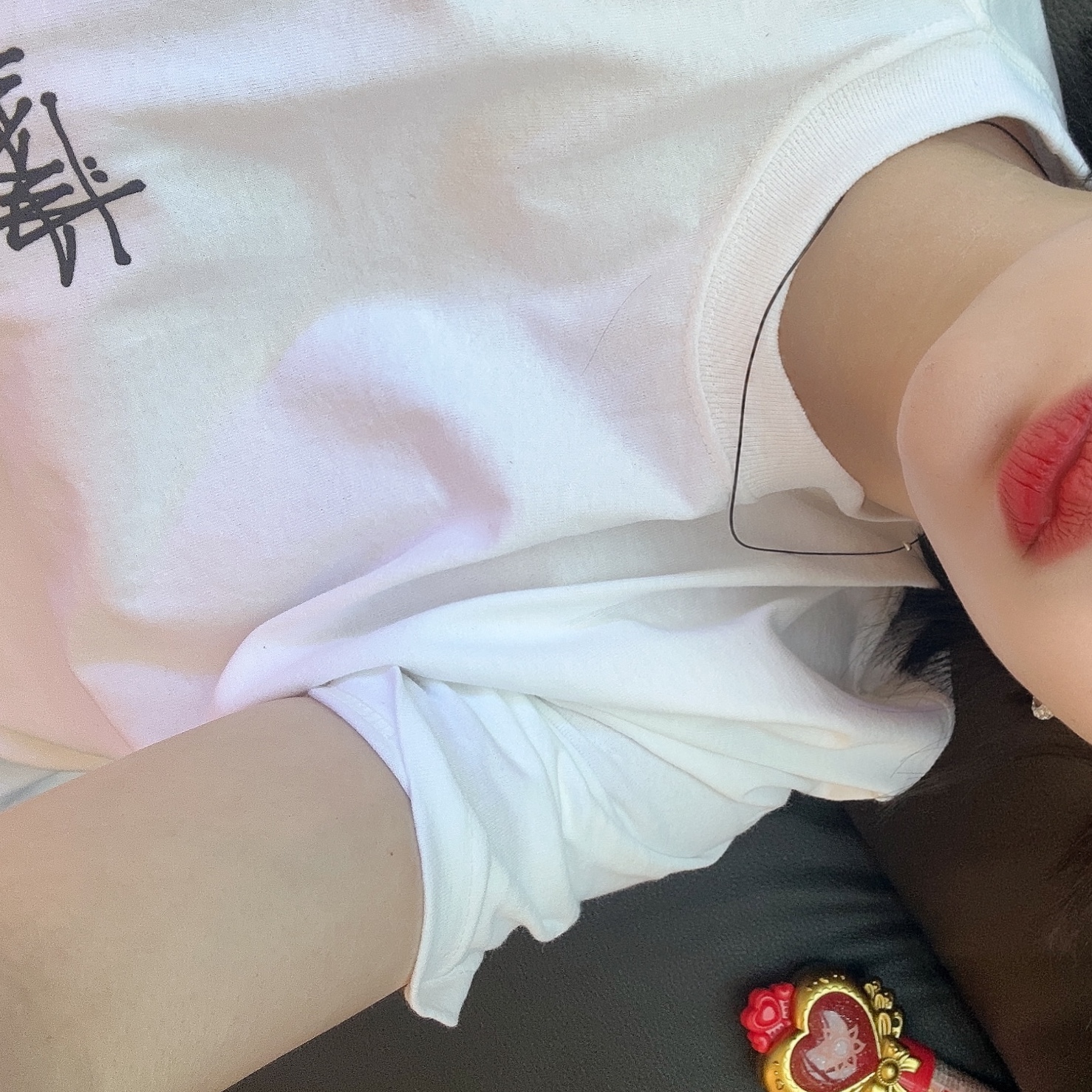 Stussy Basic Stussy T-Shirt White 2023 착용 스타일