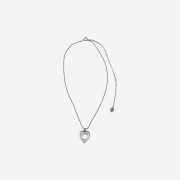 Nff  Heart Hole Necklace Silver