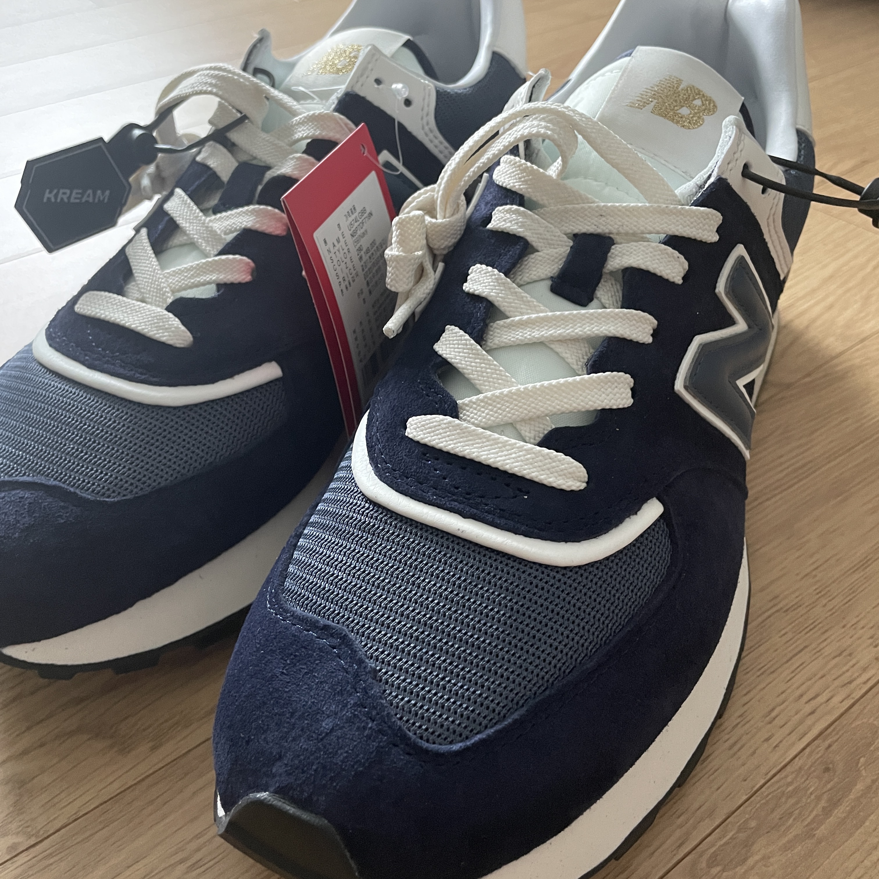 New Balance 574 Legacy Navy 착용 스타일 - 4