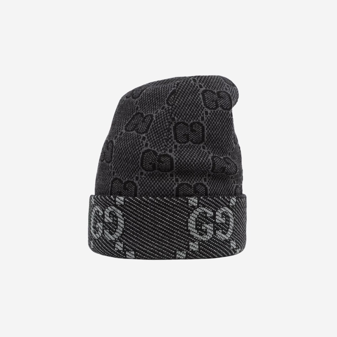 Gucci GG Wool Hat Black Dark Grey 상세 이미지 1