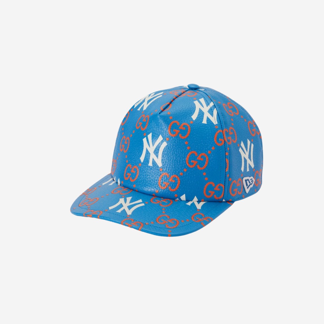 Gucci Yankees and GG Print Baseball Hat Light Blue 상세 이미지 1