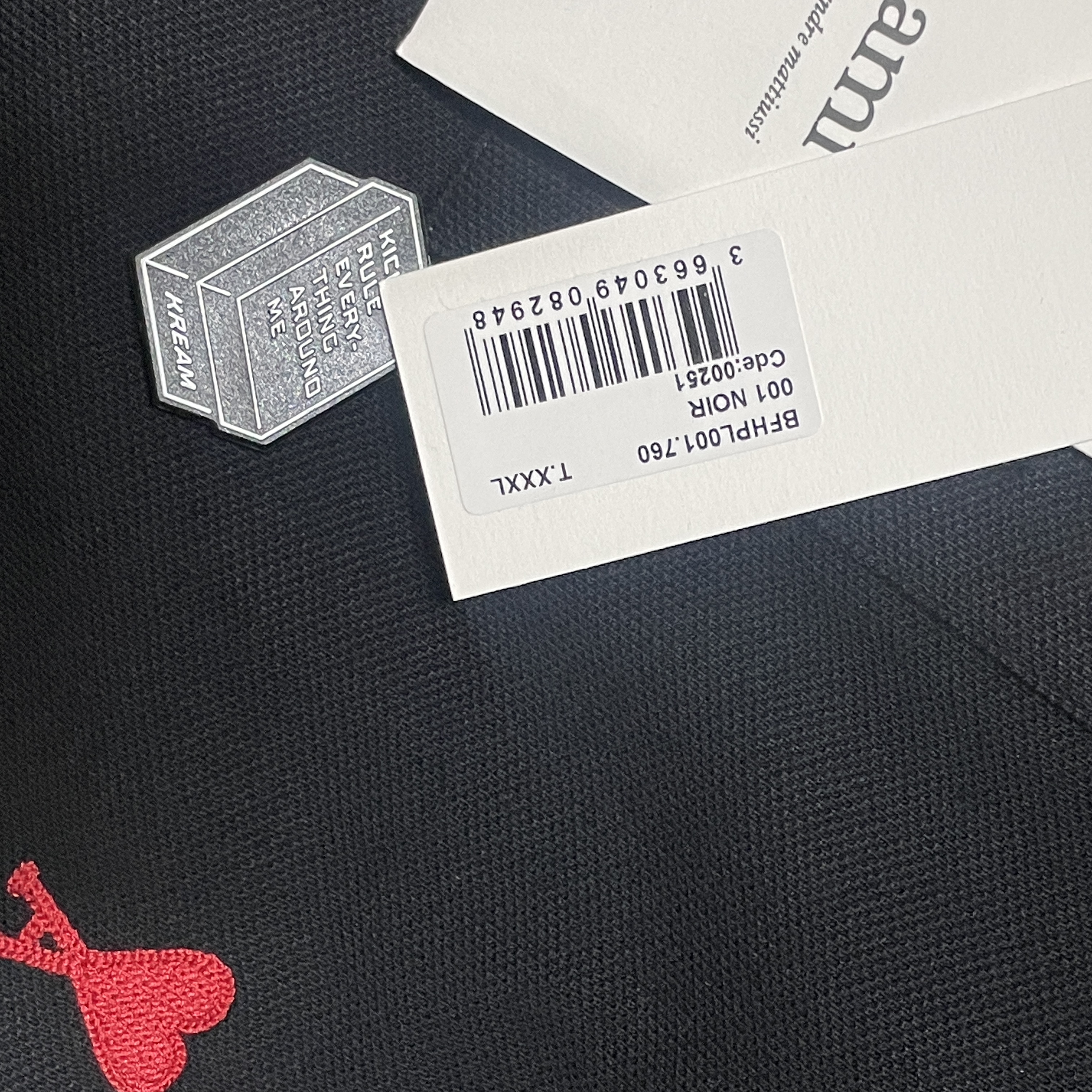 AMI de Coeur Polo Shirt Black 착용 스타일