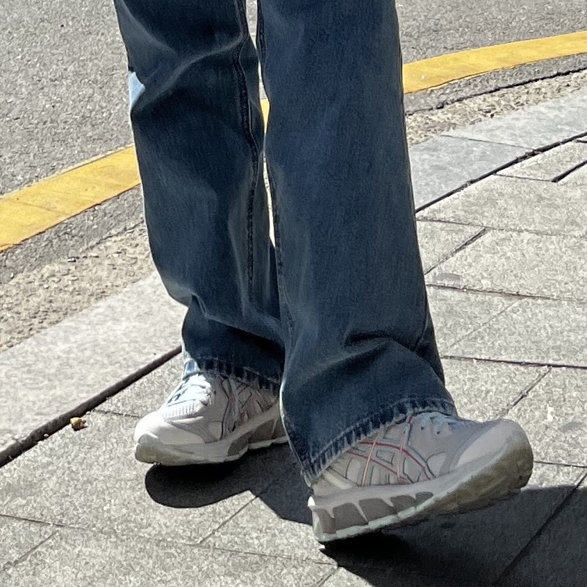 Asics US3-S Gel-Quantum 360 VII Kiso Glacier Grey 착용 스타일