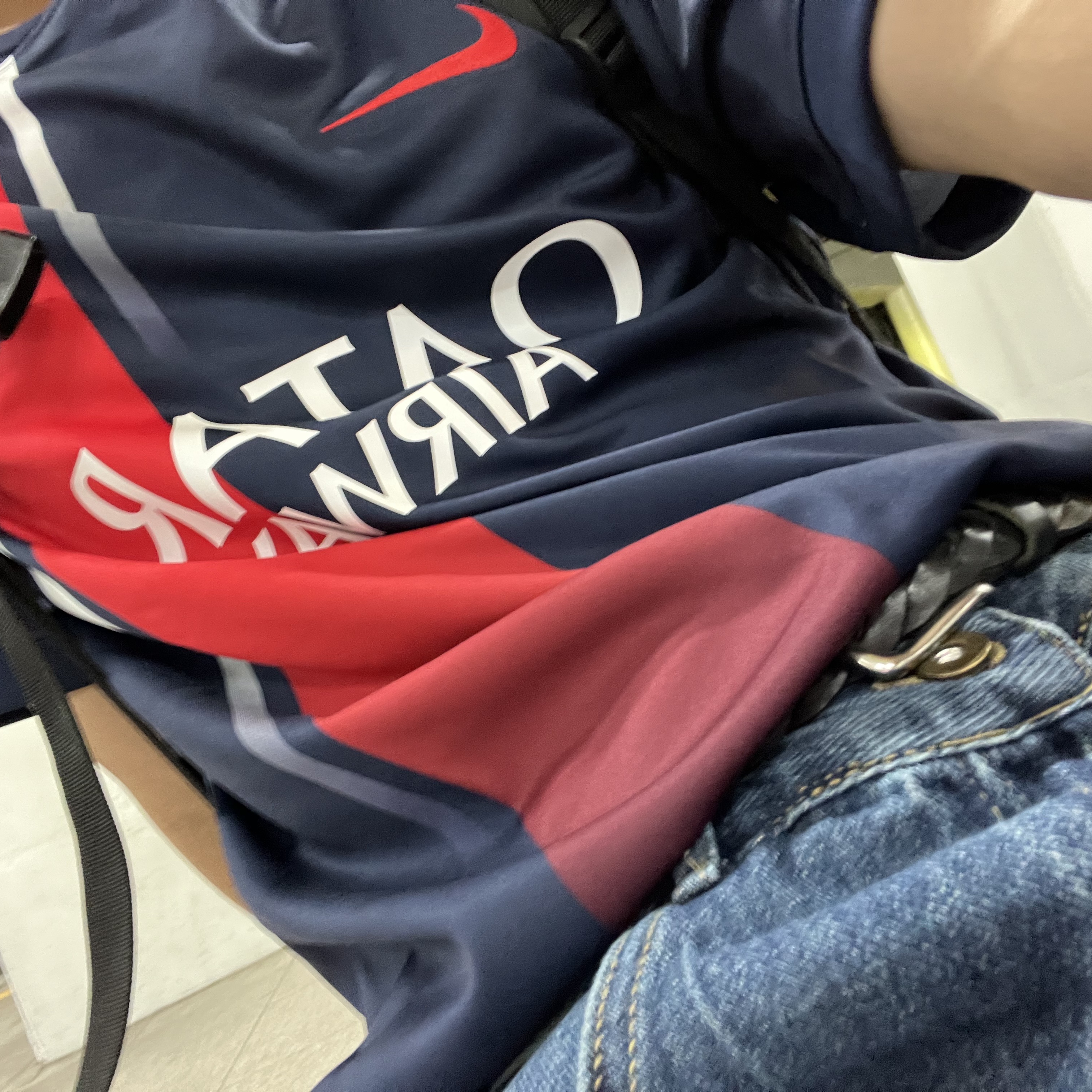 Nike Paris Saint-Germain 2023/24 Dri-Fit Stadium Home Jersey Midnight Navy (Non Marking Ver.) 착용 스타일