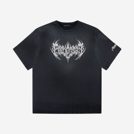 프로젝트 G/R 메탈릭 로고 숏슬리브 티셔츠 블랙