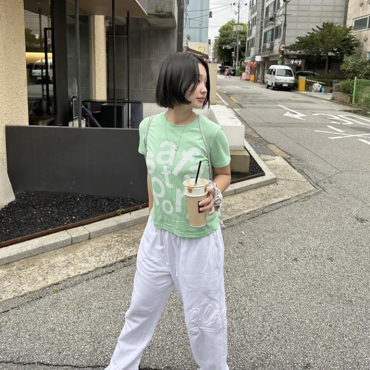 Safarispot Women 1/2 Tags Ticketing Tee Mint 착용 스타일 - 3