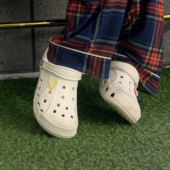 Crocs Baya Clog White 착용 스타일