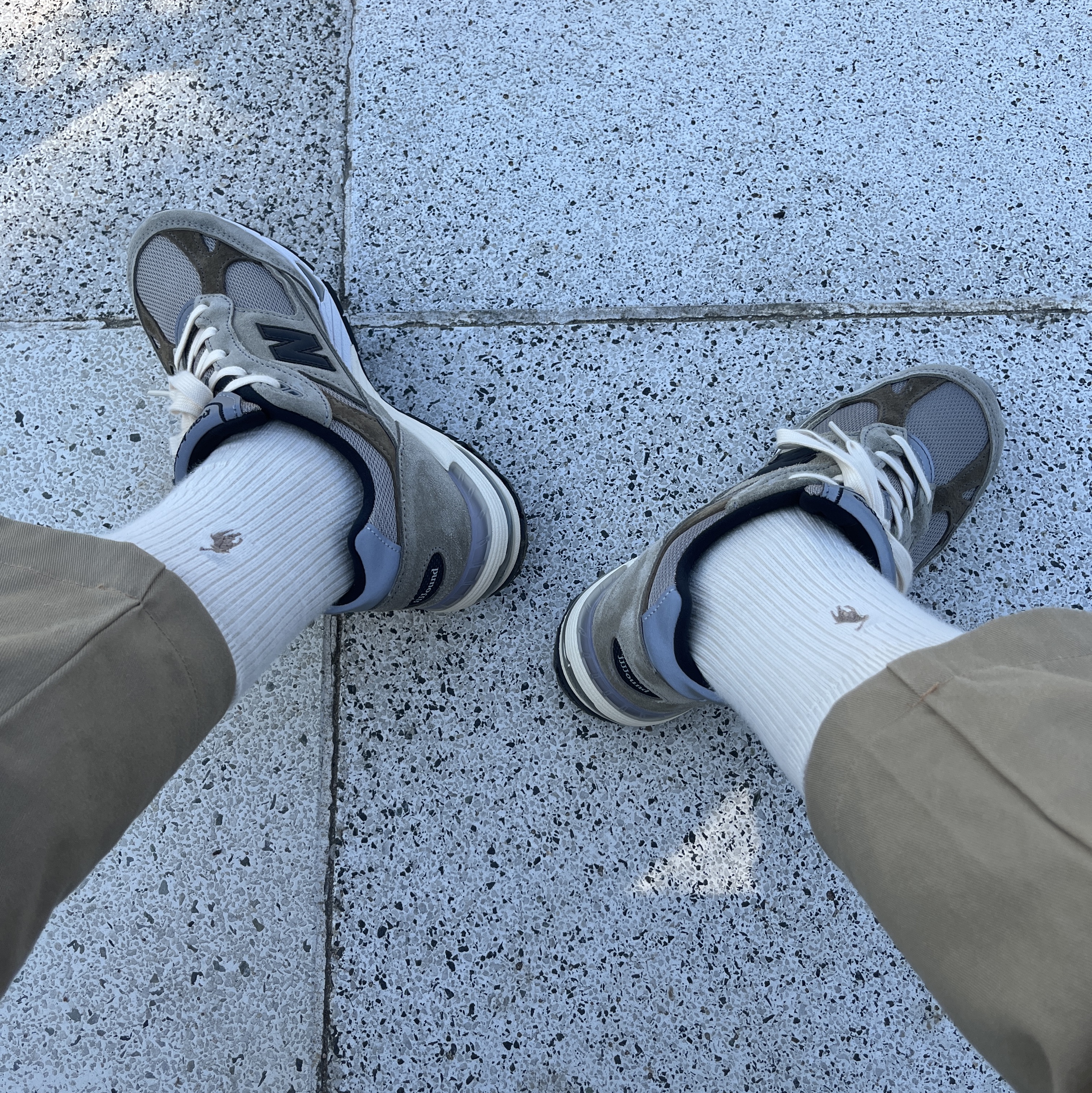 (W) New Balance x JJJJound 991 Made in UK Grey 착용 스타일