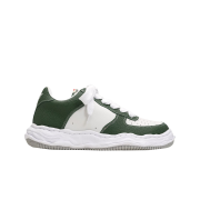 Maison Mihara Yasuhiro Wayne OG Sole Embossed Leather Low-top Sneakers White Green