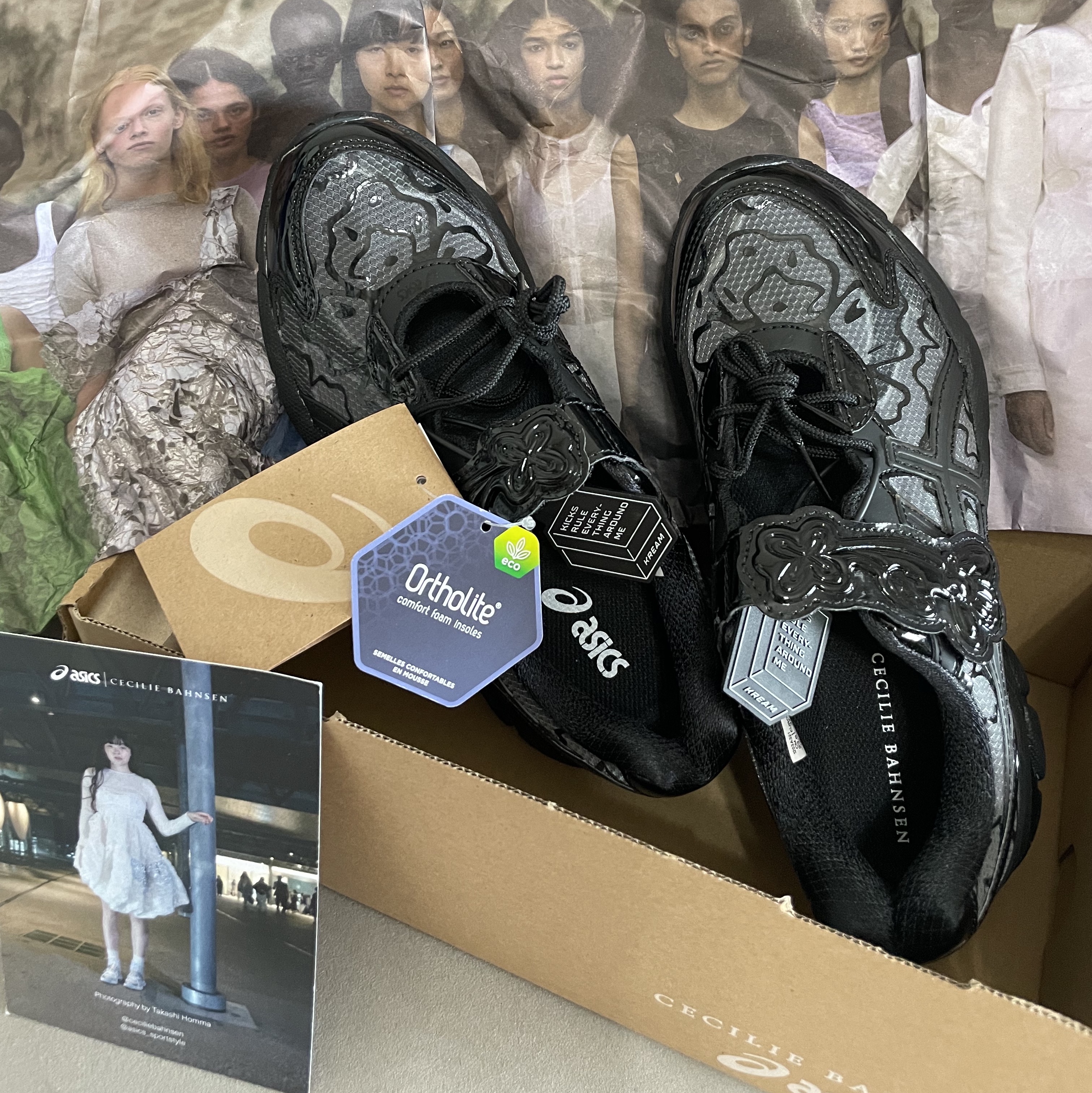 Asics x Cecilie Bahnsen GT-2160 Black 착용 스타일