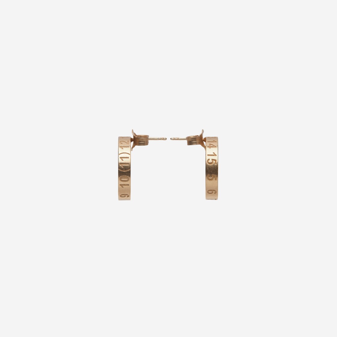 Maison Margiela Numerical Earrings Yellow 상세 이미지 1