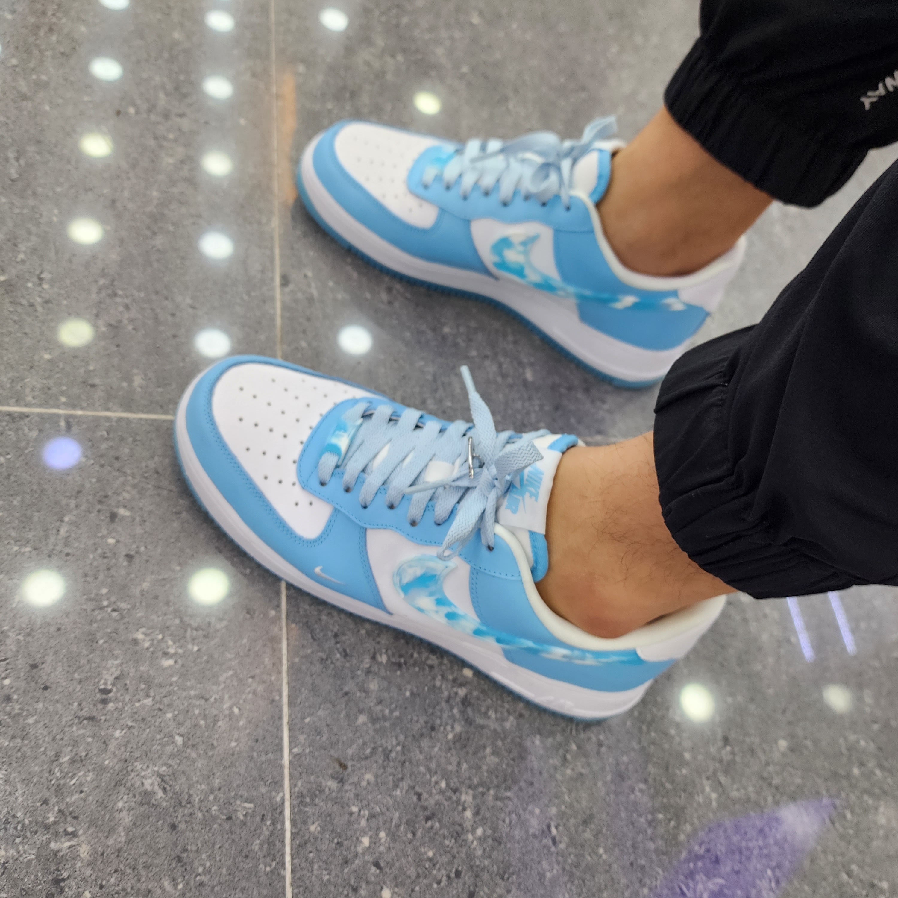 (W) Nike Air Force 1 '07 LX Celestine Blue 착용 스타일