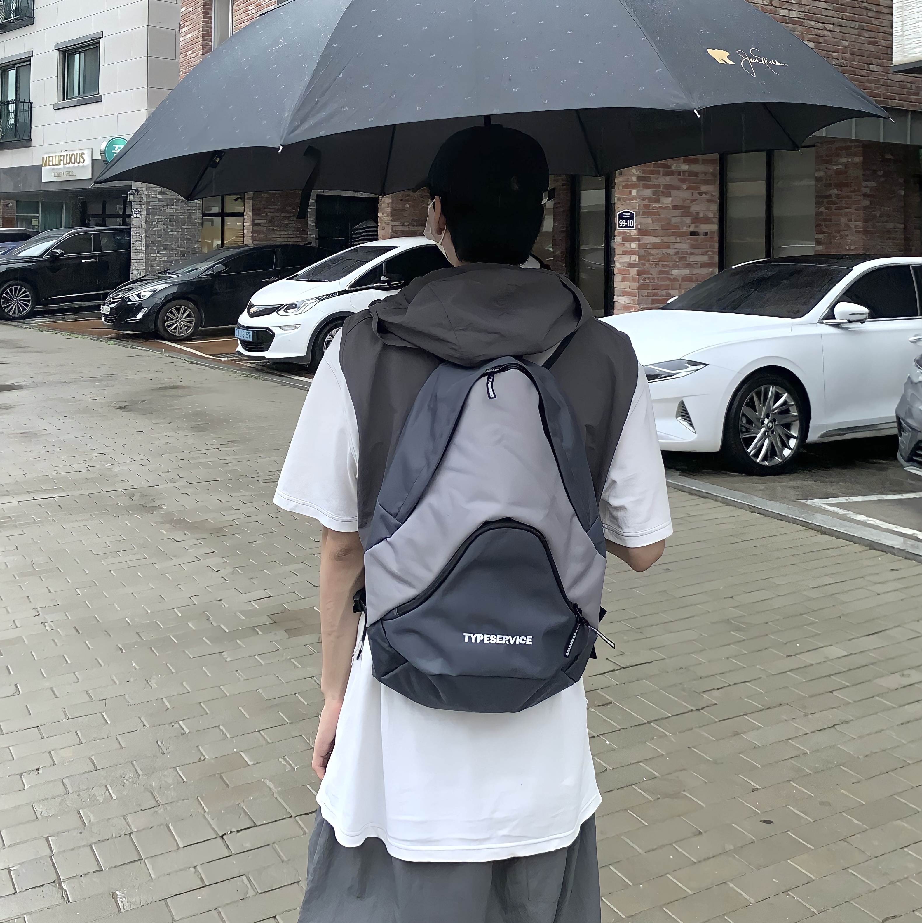 Hoka Bondi 6 Black - Wide 착용 스타일 - 5