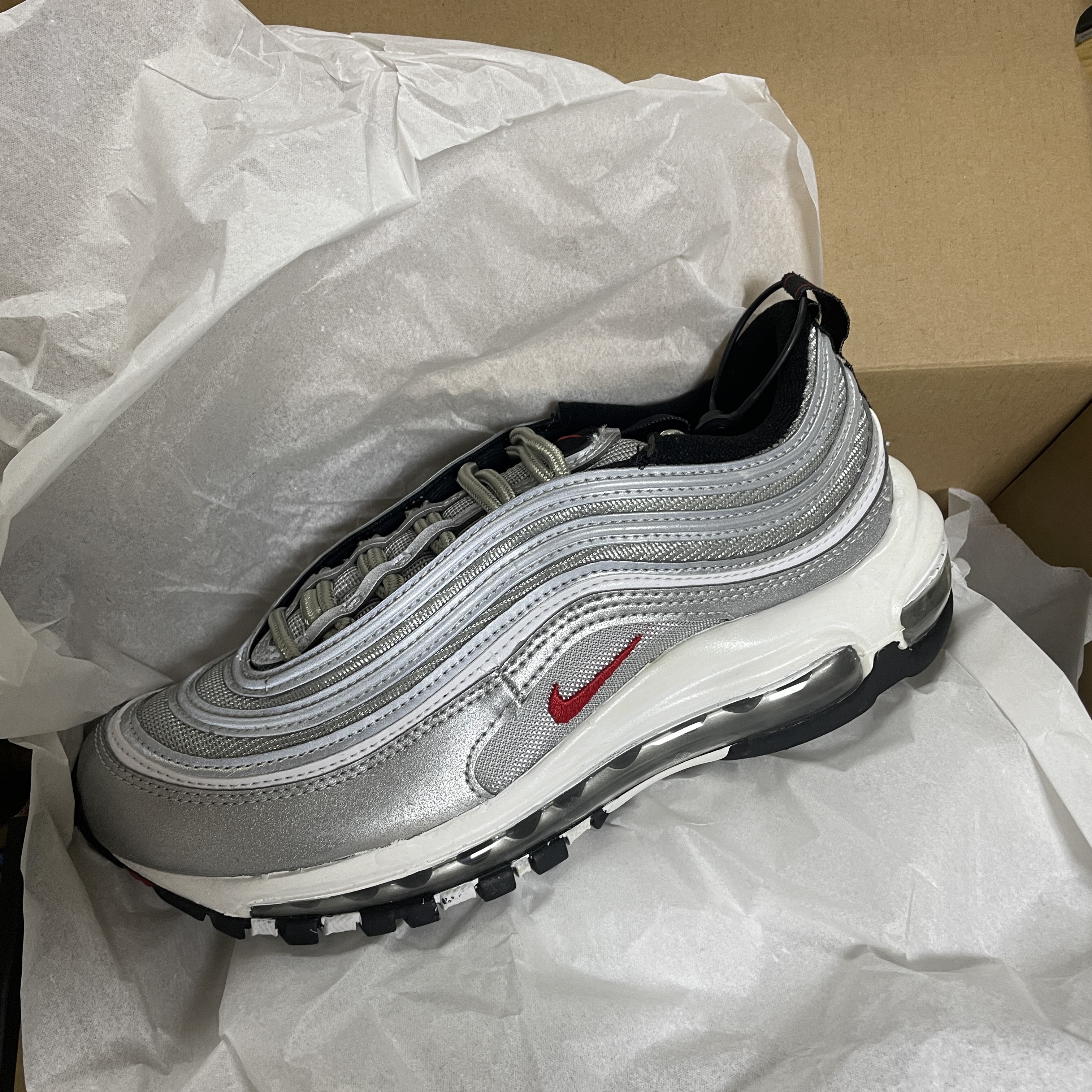 (W) Nike Air Max 97 OG Silver Bullet 2022 착용 스타일