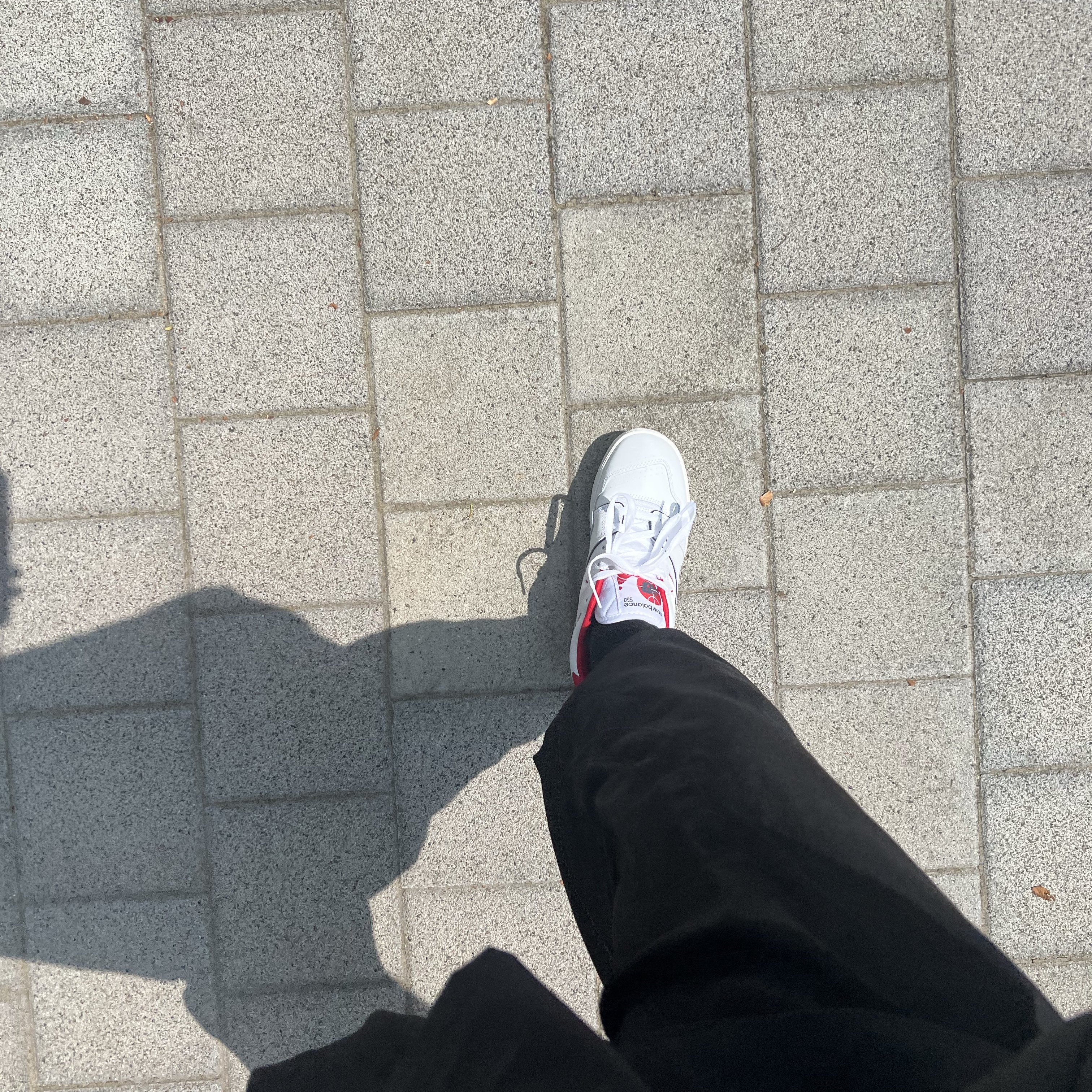 New Balance 550 White Team Red - JD Sports Exclusive 착용 스타일
