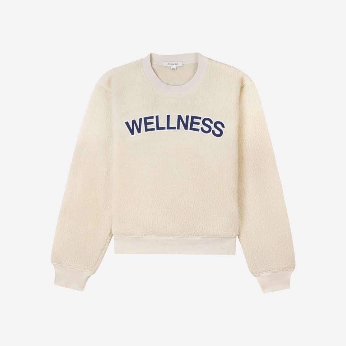 Sporty & Rich Sherpa Wellness Crewneck Cream 상세 이미지 1