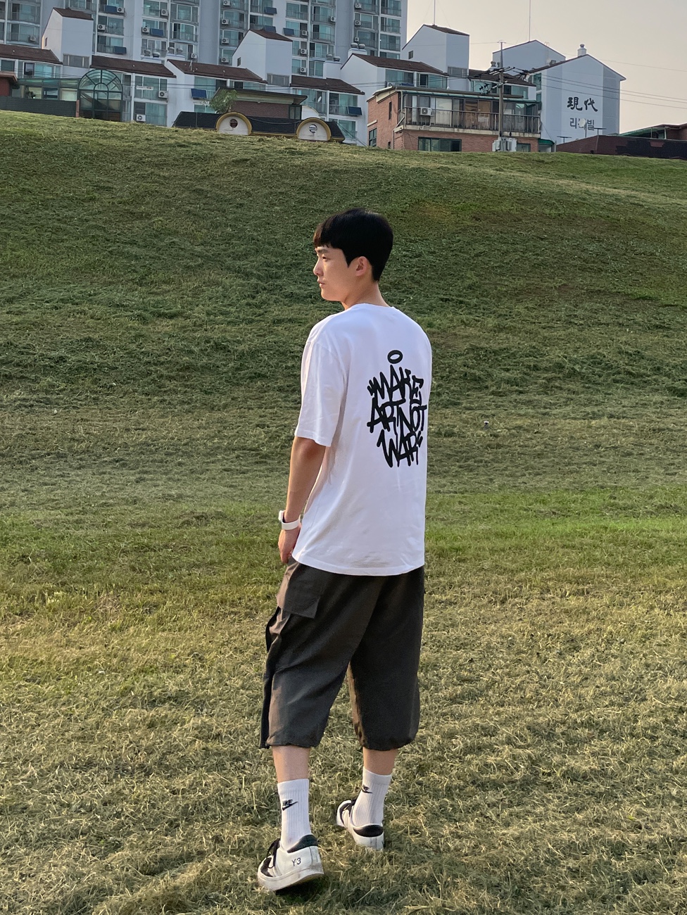 Y-3 Yohji Star White 착용 스타일 - 4