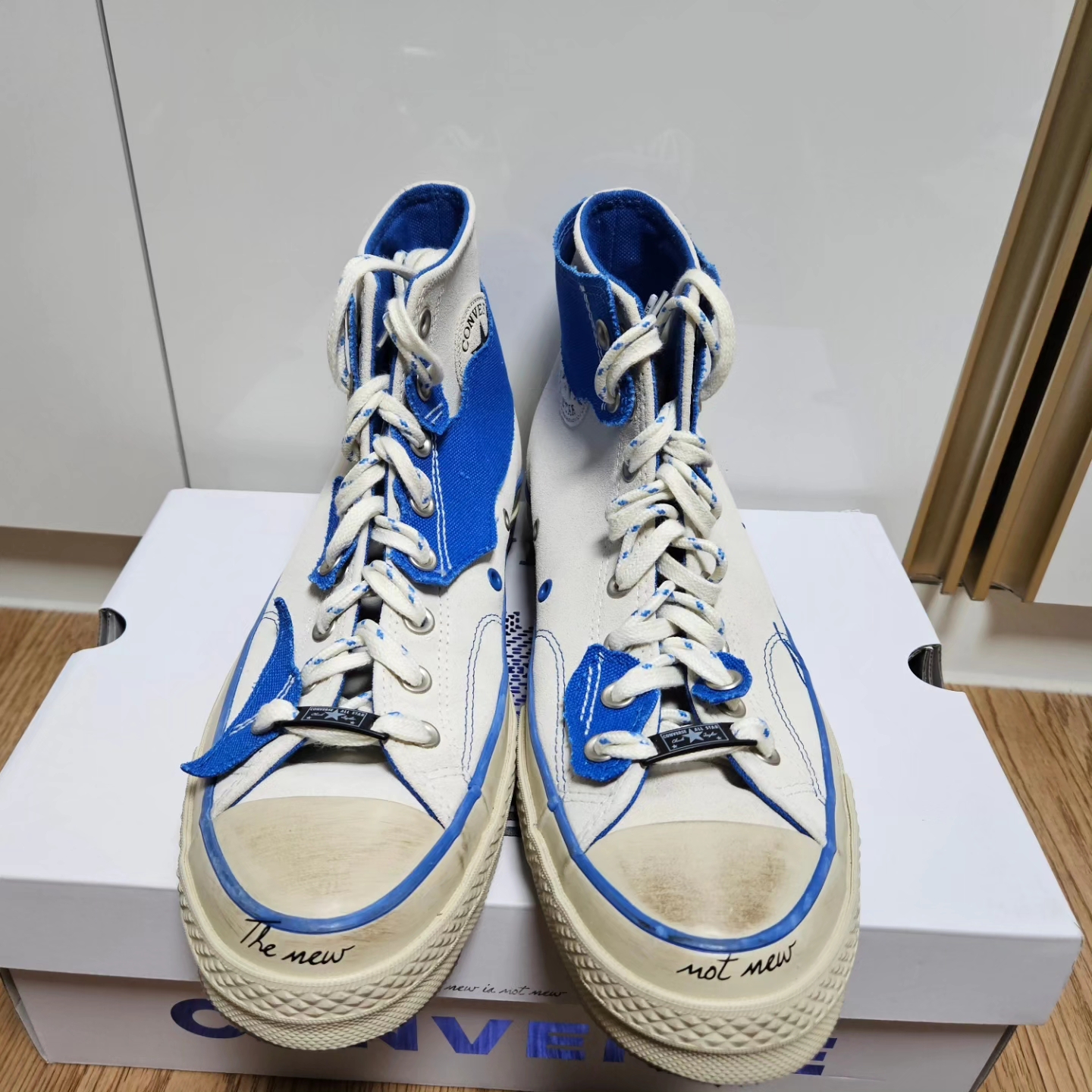 Converse x Ader Error Chuck 70 High White 착용 스타일 - 2