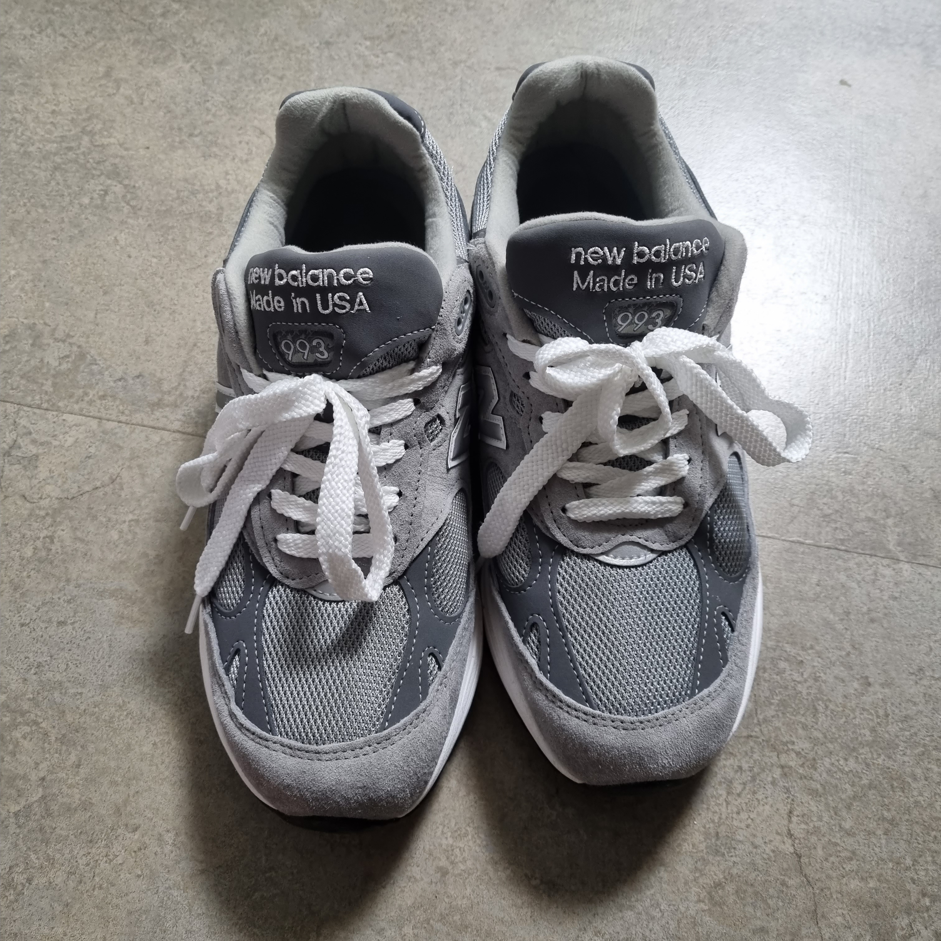 New Balance 993 Made in USA Grey - D Standard 착용 스타일