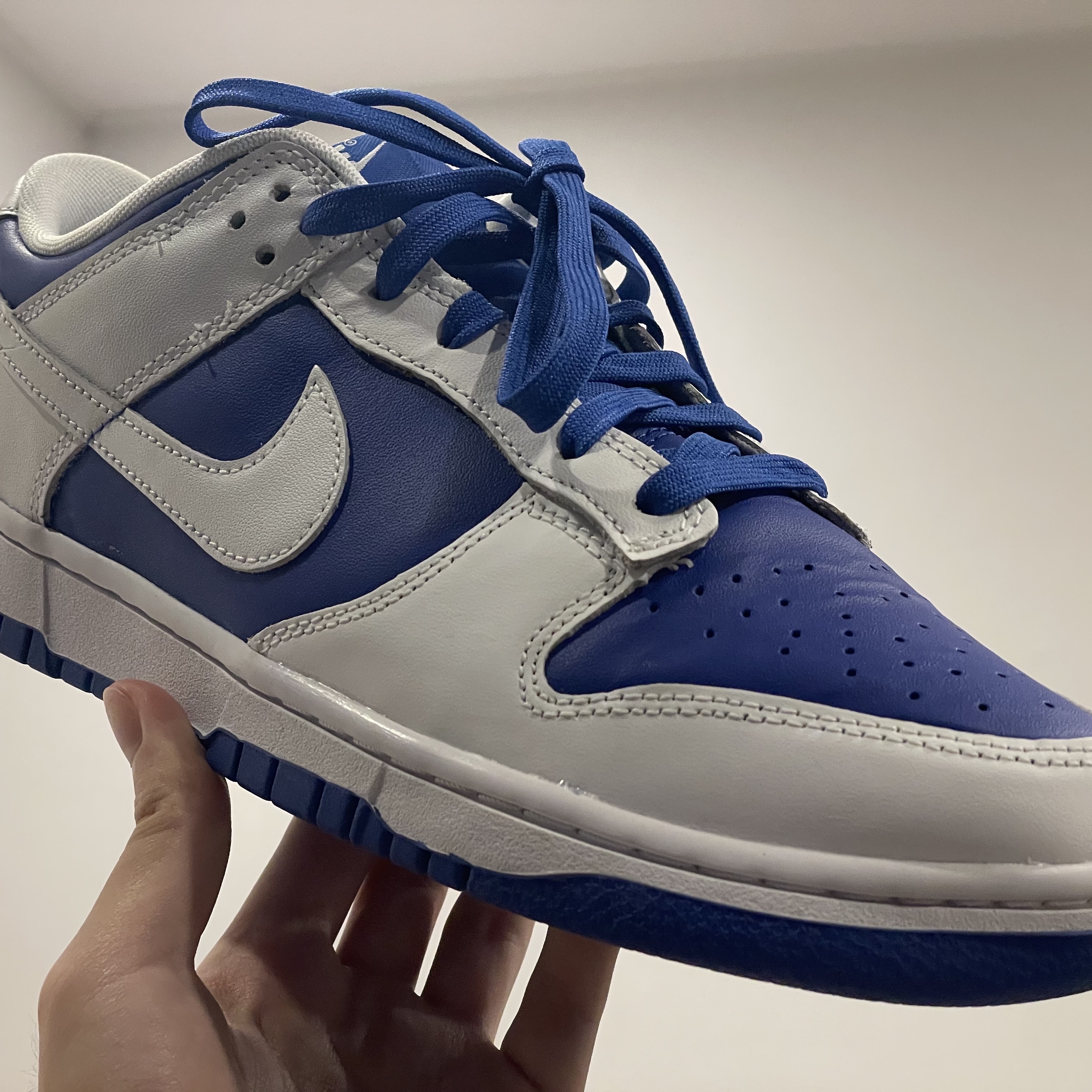 Nike Dunk Low Retro Racer Blue and White 착용 스타일