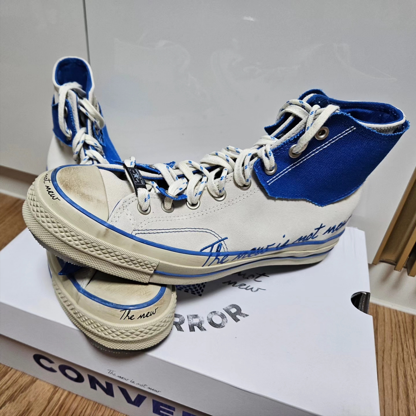 Converse x Ader Error Chuck 70 High White 착용 스타일 - 4