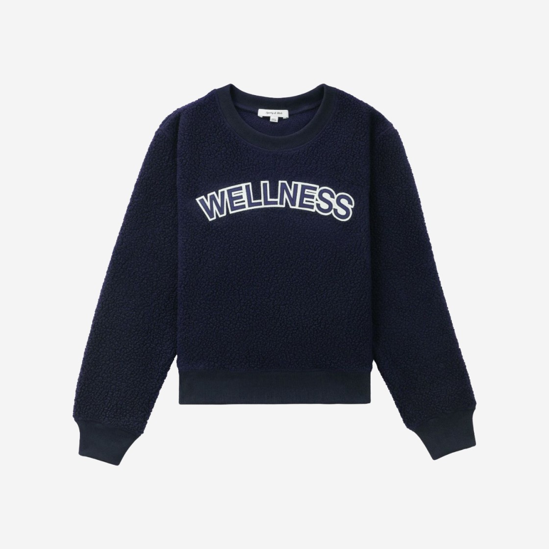 Sporty & Rich Sherpa Wellness Crewneck Navy 상세 이미지 1