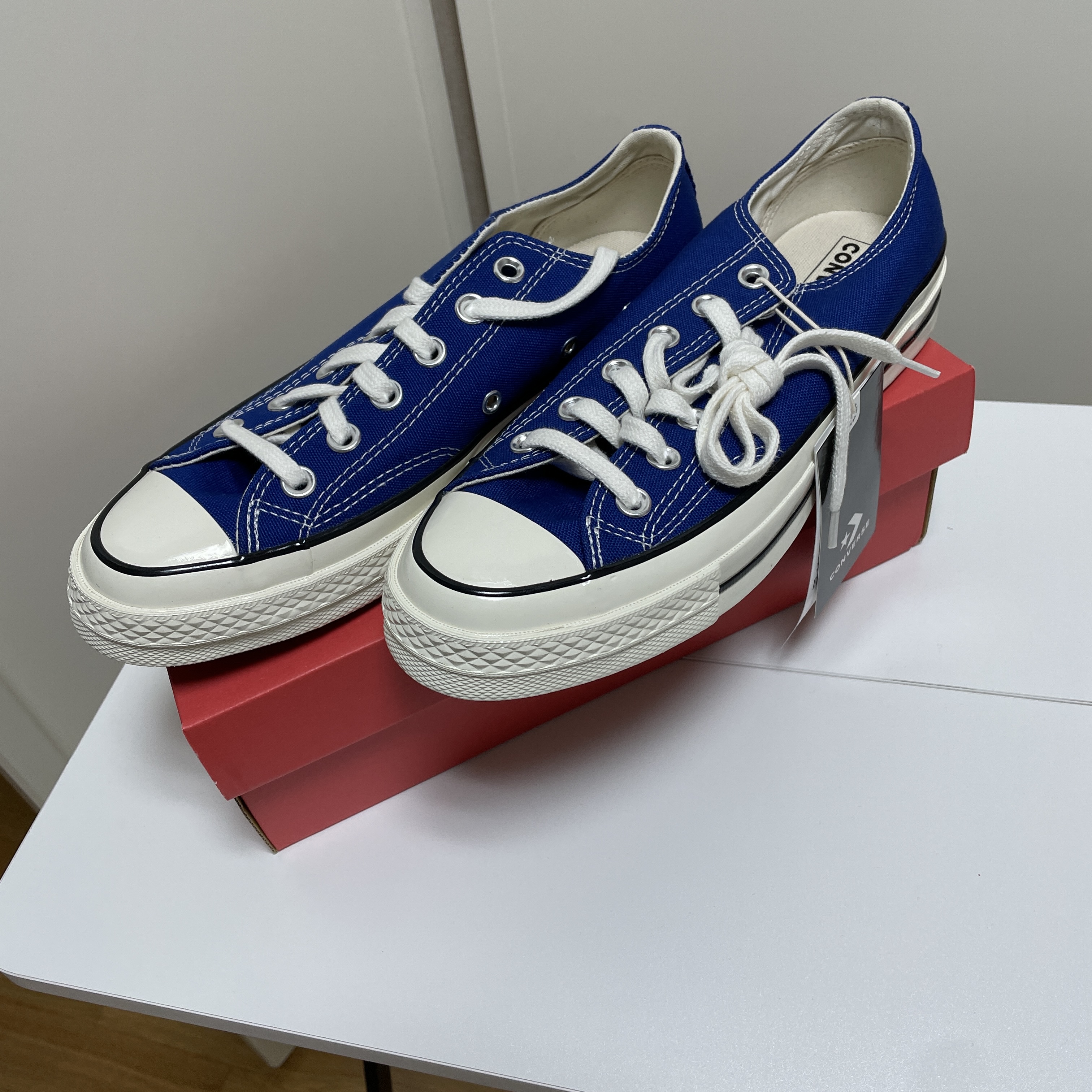 Converse Chuck 70 Ox Vintage Canvas Rush Blue 착용 스타일