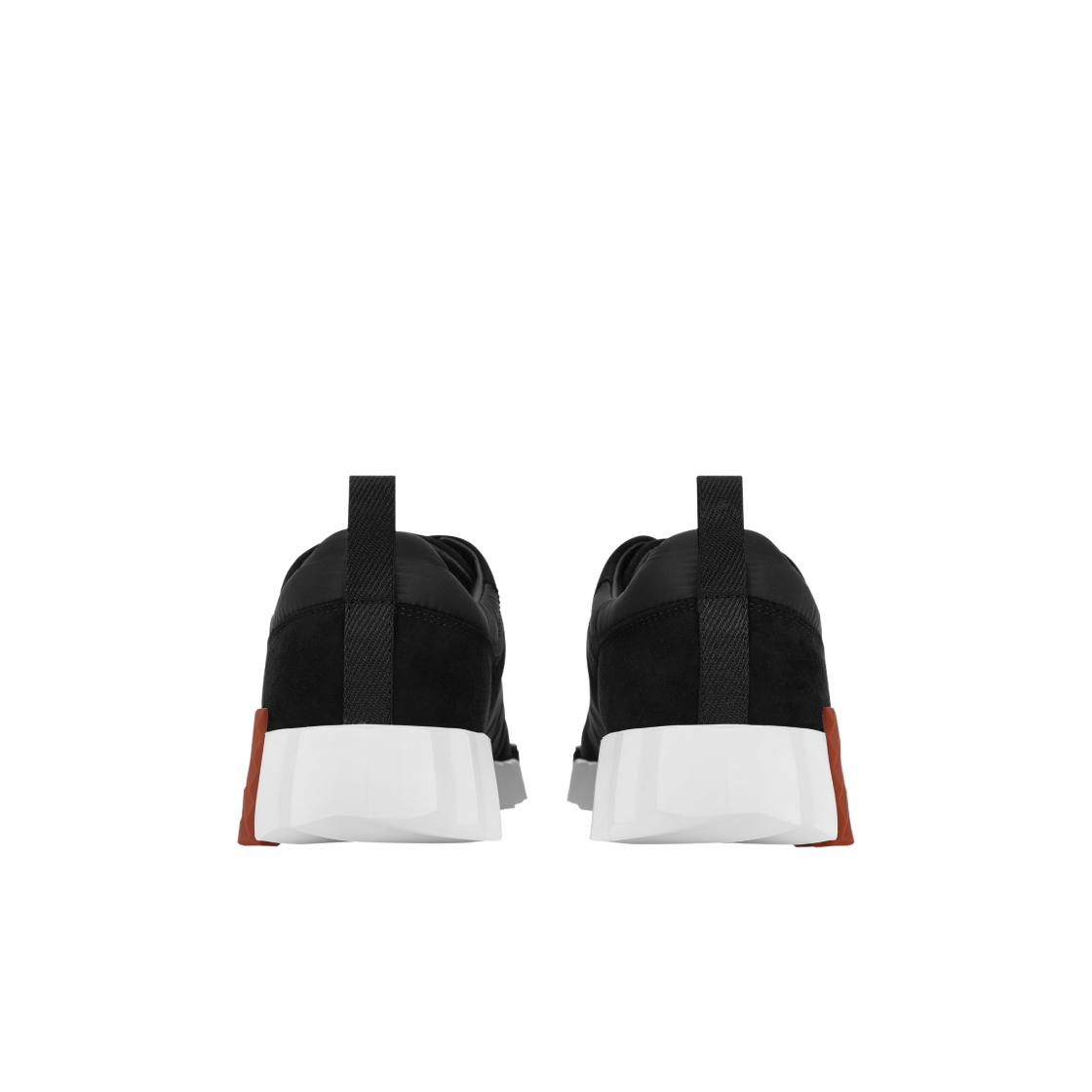 (W) 에르메스 바운싱 스니커즈 파라슈트 패브릭 스웨이드 고트스킨 & 누아((W) Hermes Bouncing Sneakers Parachute Fabric Suede Goatskin & Noir) - 4