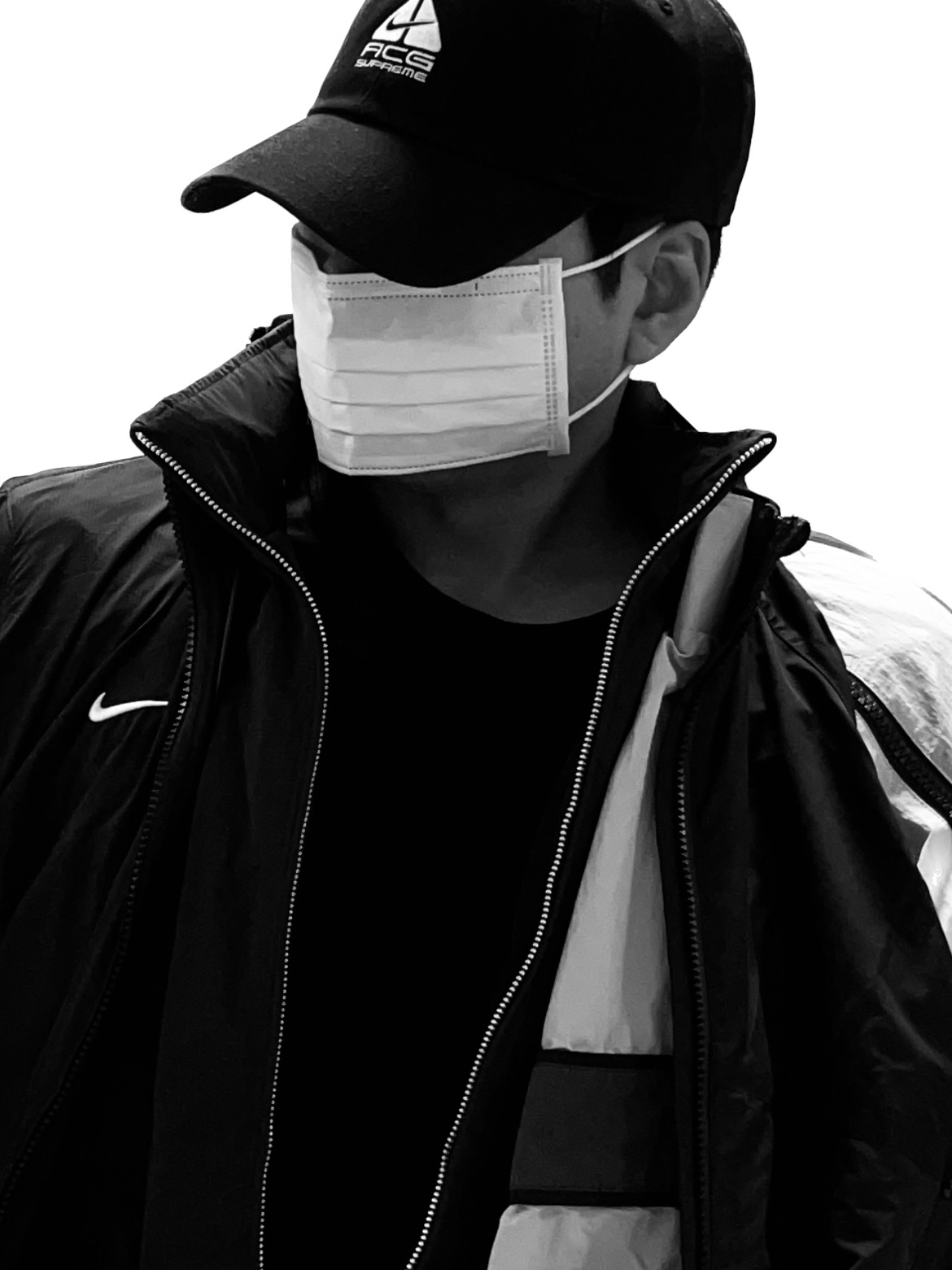 Nike M NRG DH Jacket Black, Supreme x Nike ACG Denim 6-Panel Black - 22FW 착용 스타일