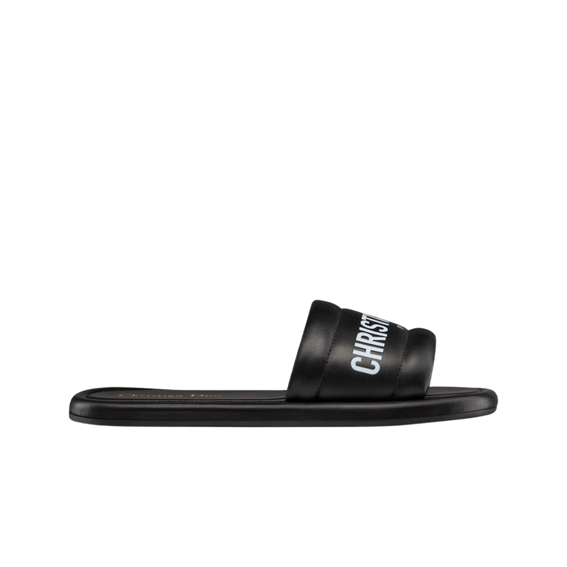 (W) Dior Every-D Mule Embossed Lambskin Black 상세 이미지 1