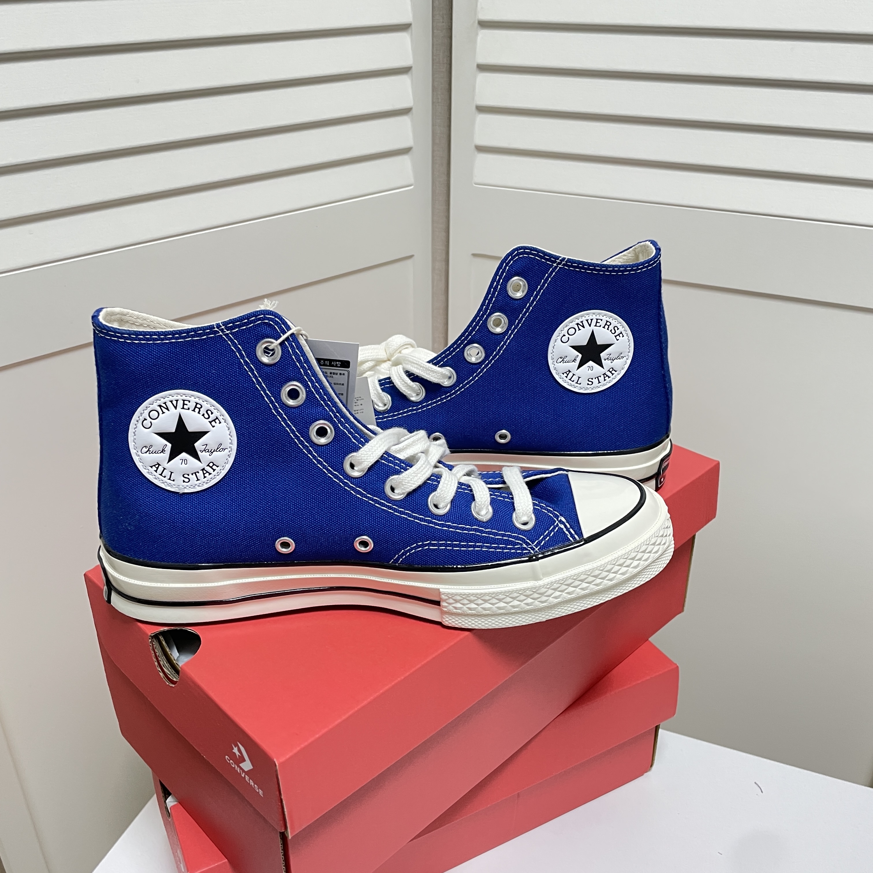 Converse Chuck 70 High Rush Blue 착용 스타일