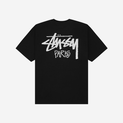 스투시 스탁 파리 티셔츠 블랙 2023, 2024